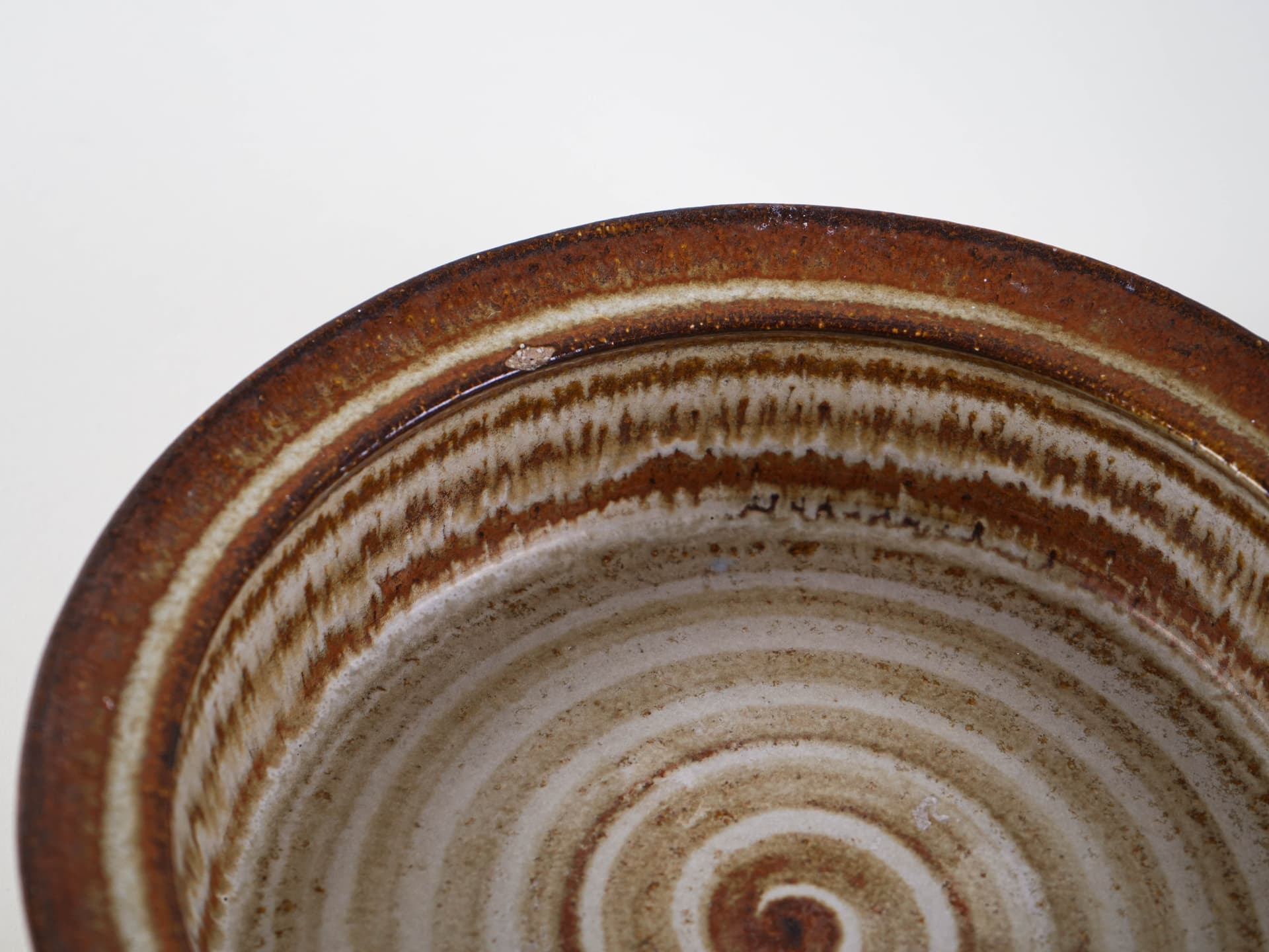 Bowl, brown beige honey, ceramics, Søholm, Denmark, 1970s. - 313918