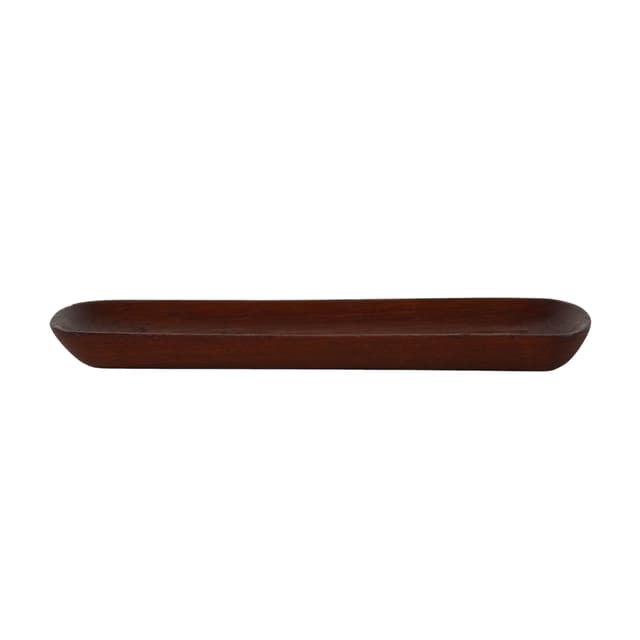 Tray, teak, brown, Denmark, 1970s. - DIMENSION