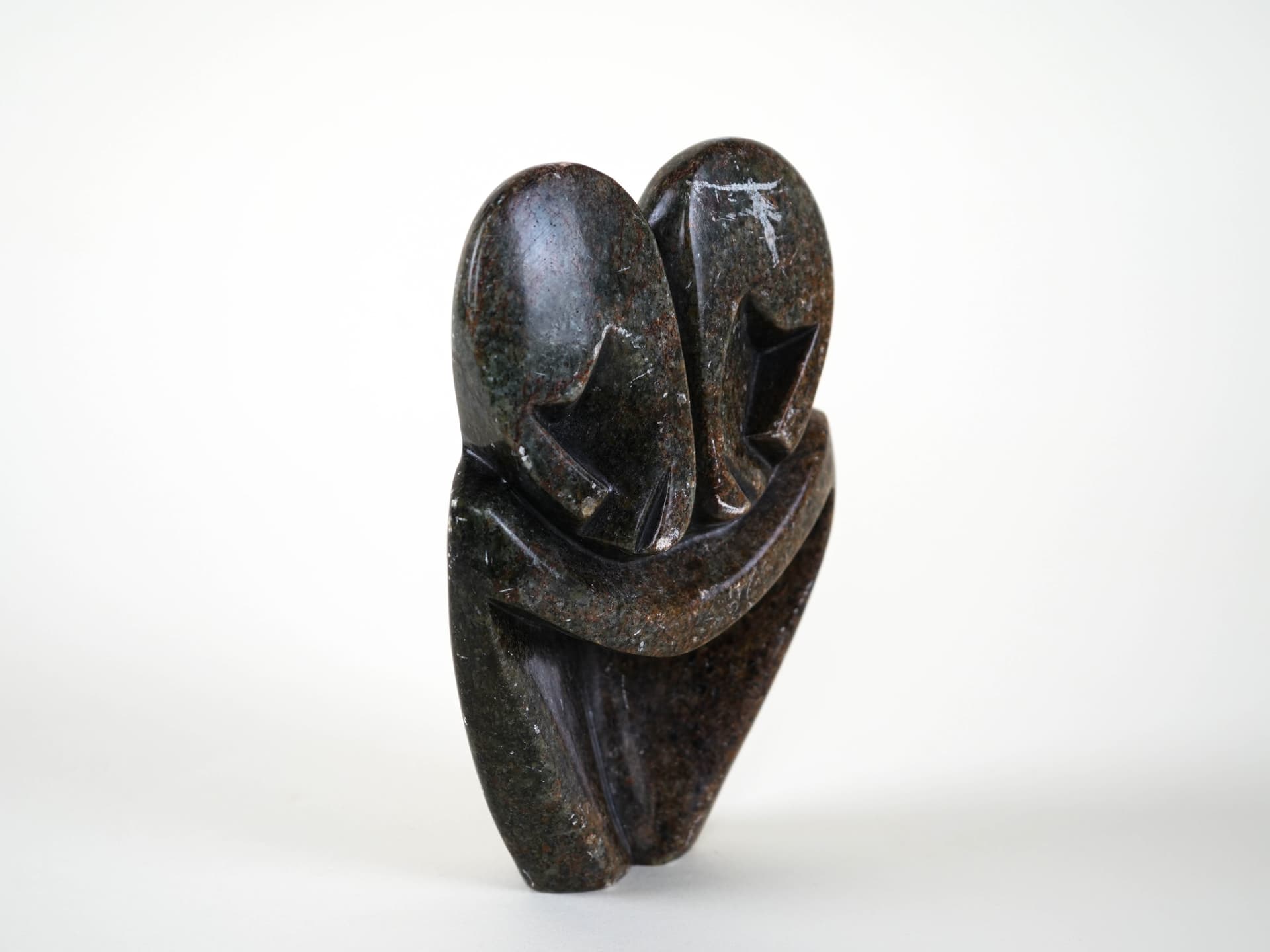 Abstract sculpture, multicolor stone, Denmark, 1980s. - 313960
