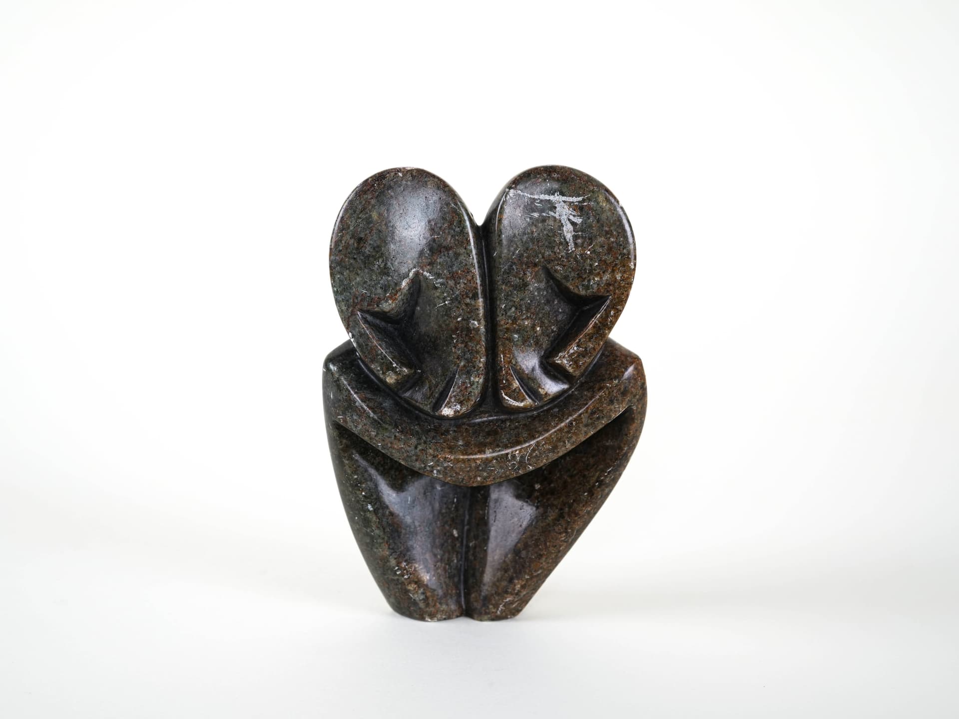 Abstract sculpture, multicolor stone, Denmark, 1980s. - 313959