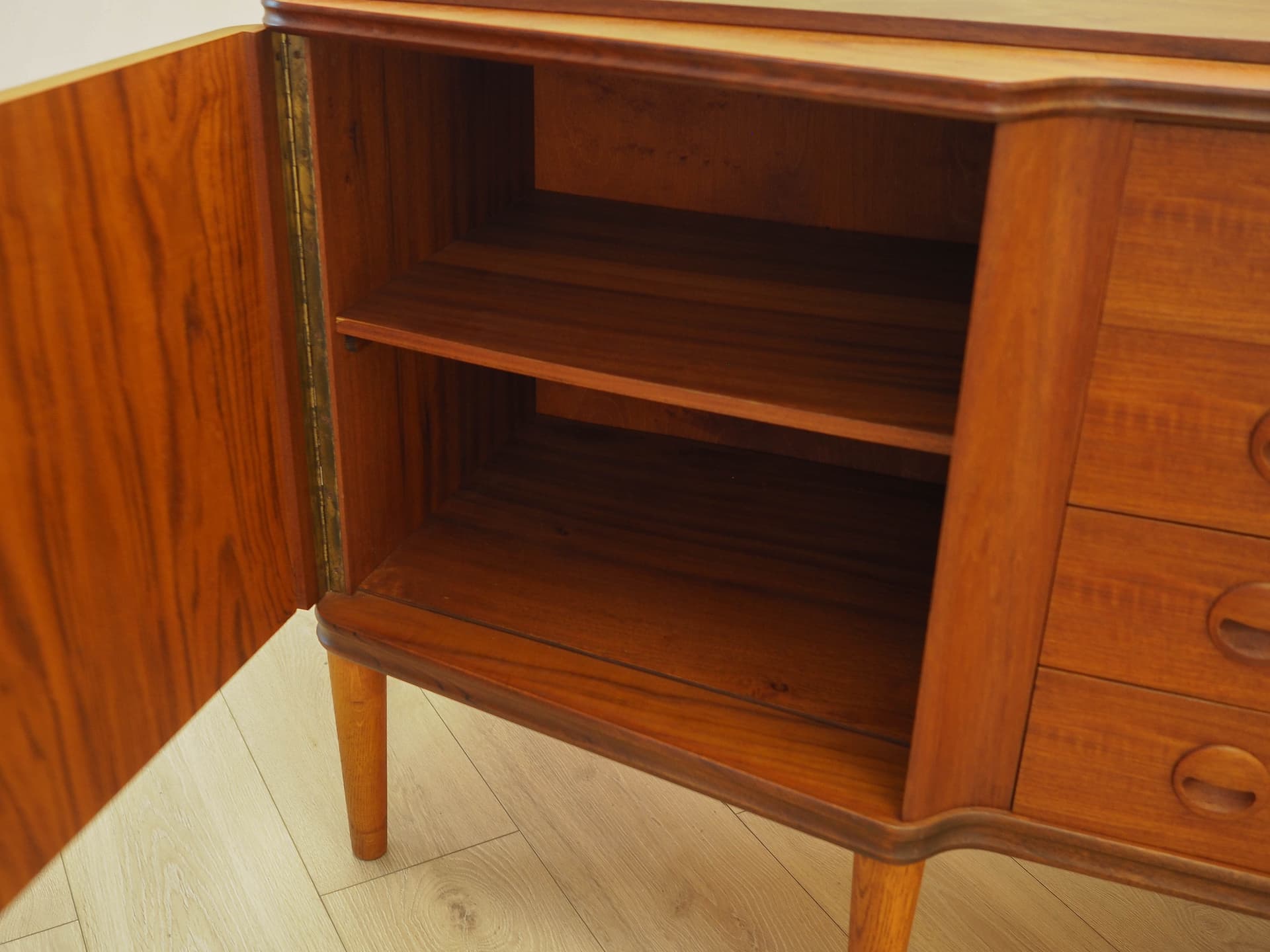 Sideboard, brown teak, Denmark, 1960s. - 314125