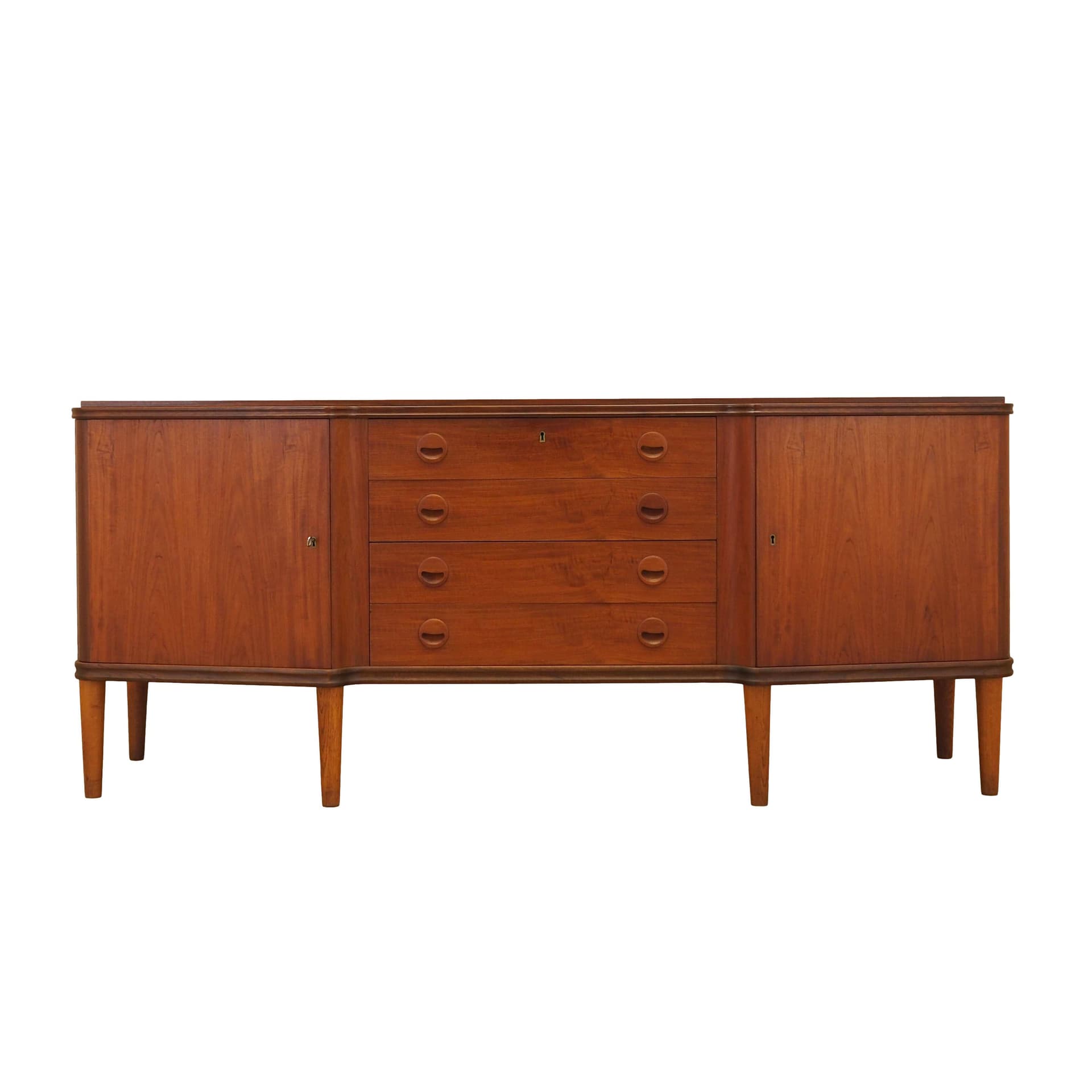 Sideboard, brown teak, Denmark, 1960s.