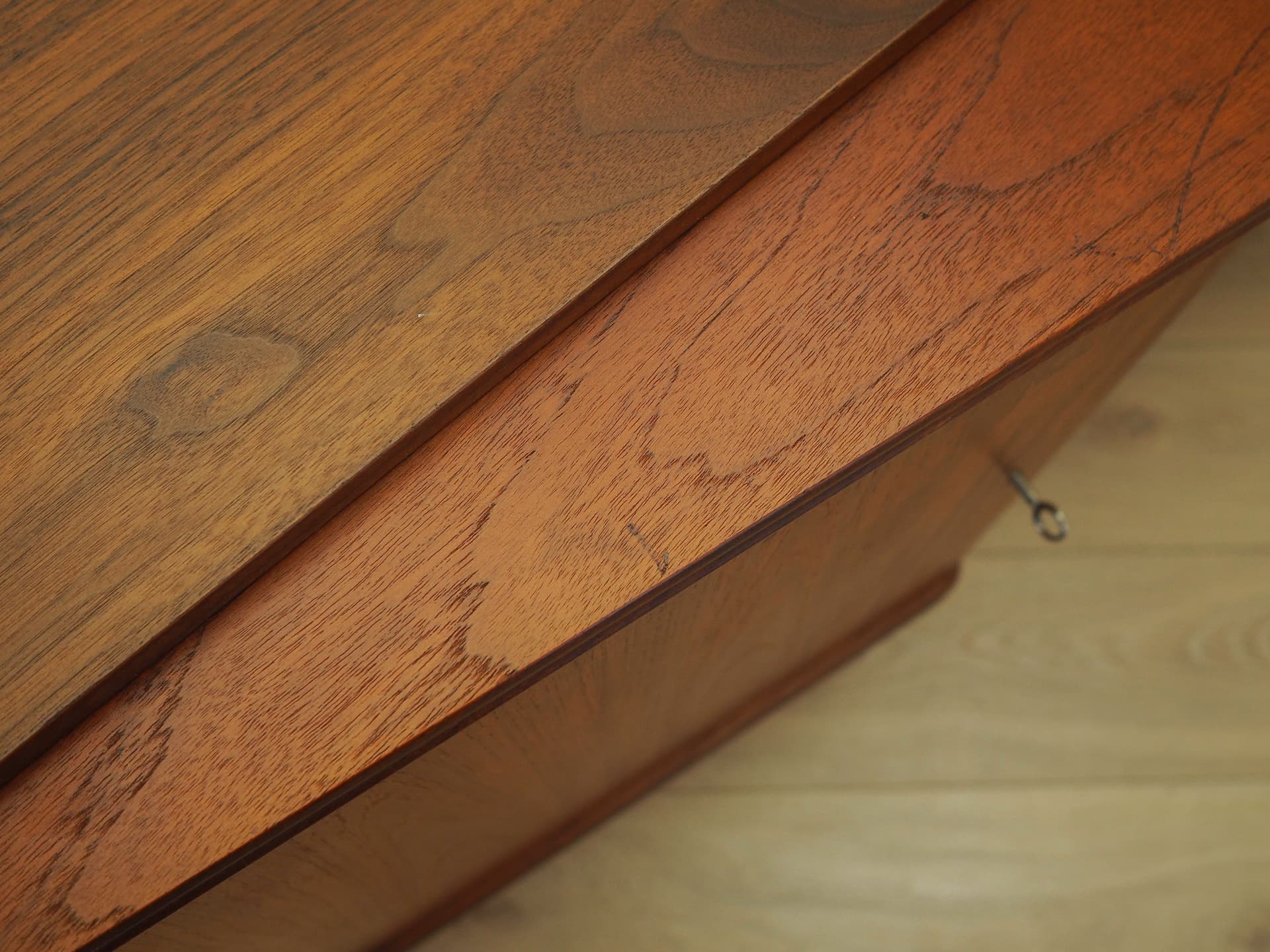 Sideboard, brown teak, Denmark, 1960s. - 314120