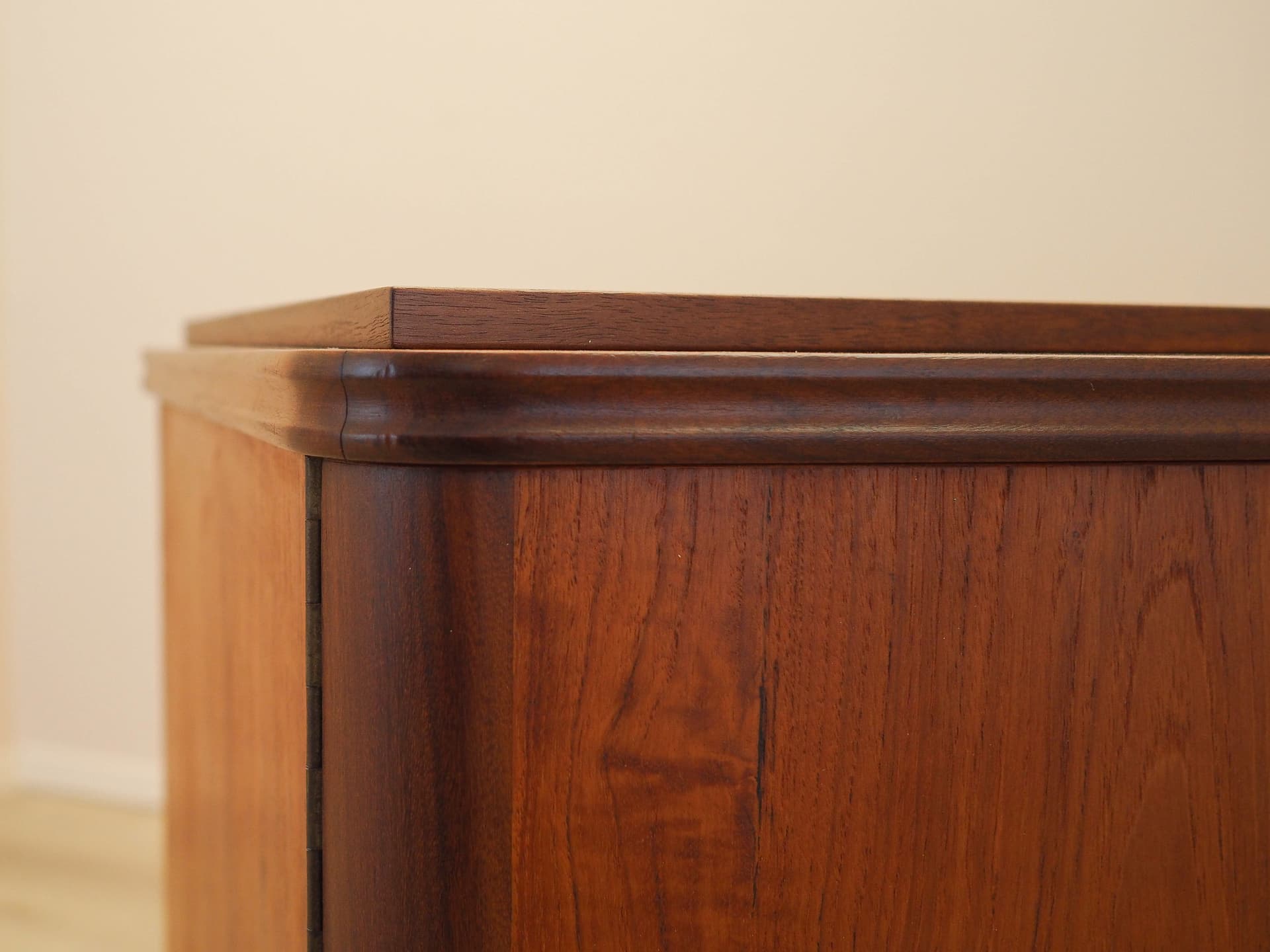 Sideboard, brown teak, Denmark, 1960s. - 314124