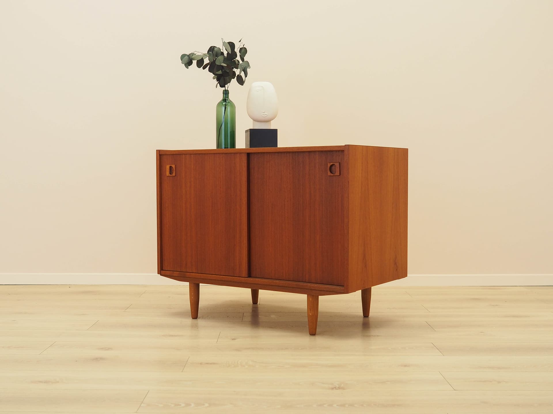 Cabinet, brown teak, Denmark, 1970s. - 314143