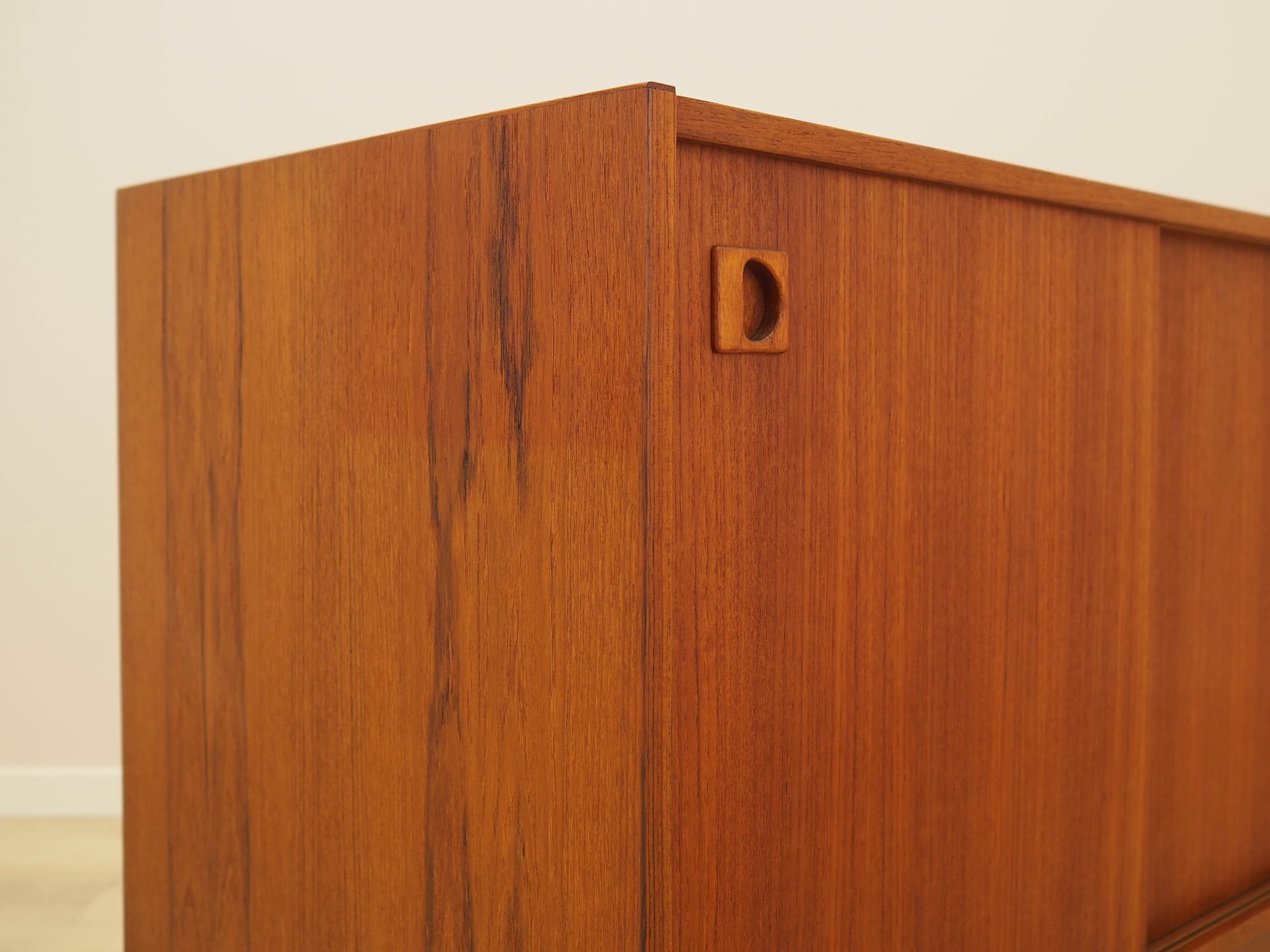 Cabinet, brown teak, Denmark, 1970s. - 314148