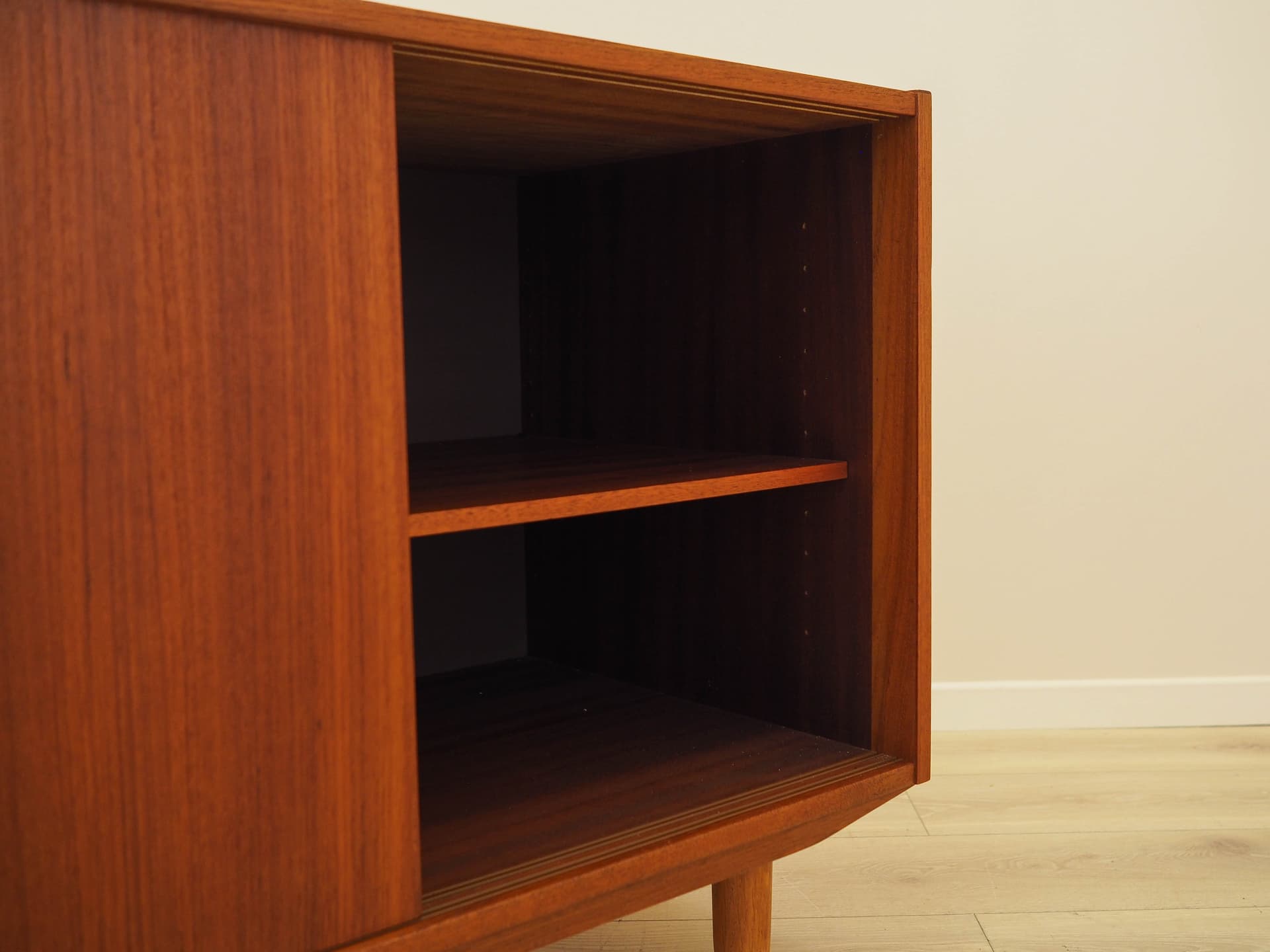 Cabinet, brown teak, Denmark, 1970s. - 314150