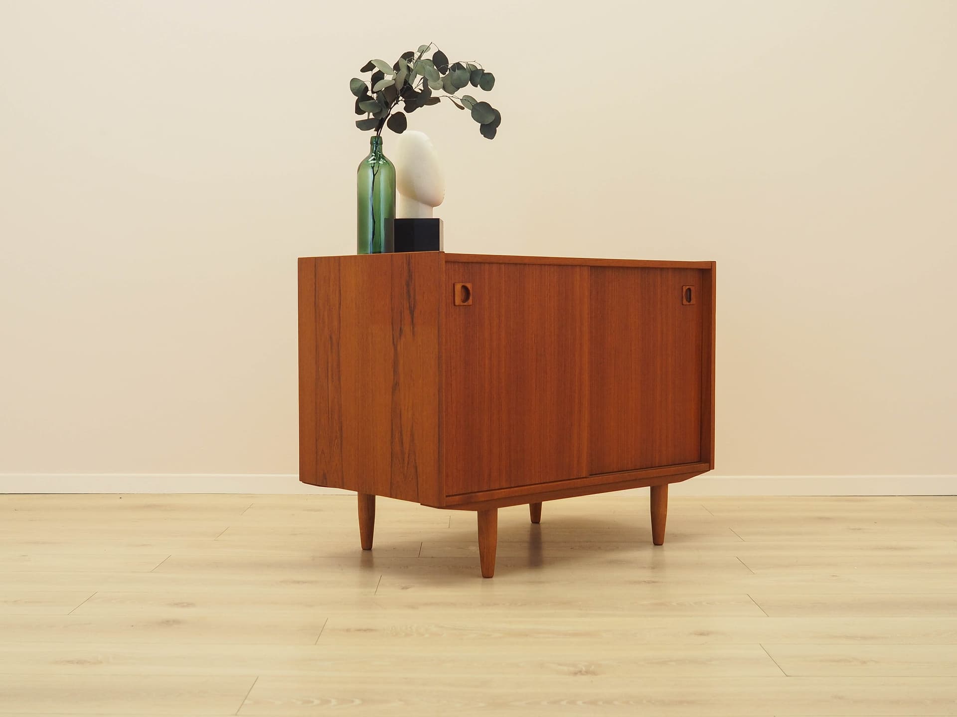Cabinet, brown teak, Denmark, 1970s. - 314145