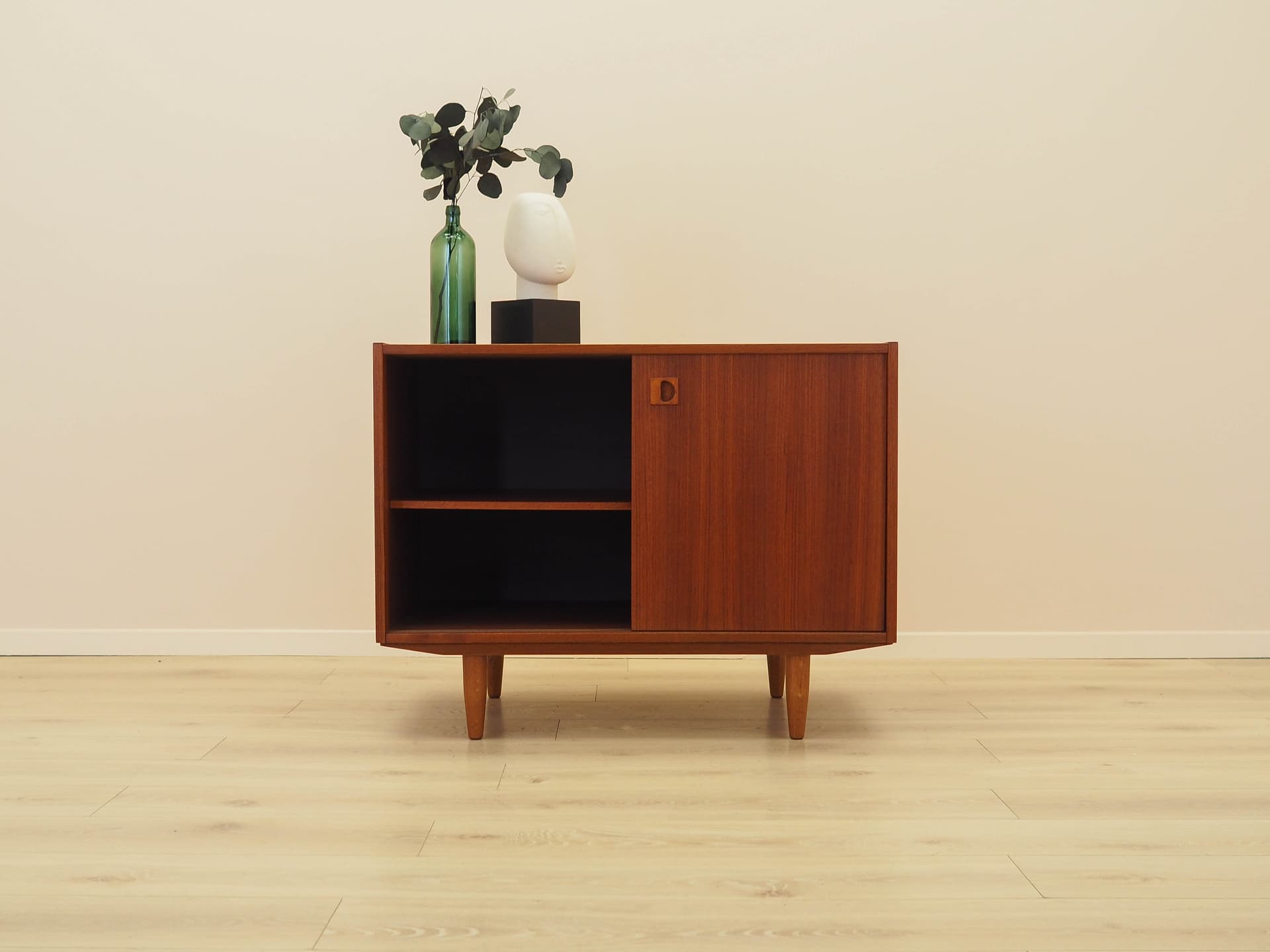 Cabinet, brown teak, Denmark, 1970s. - 314142