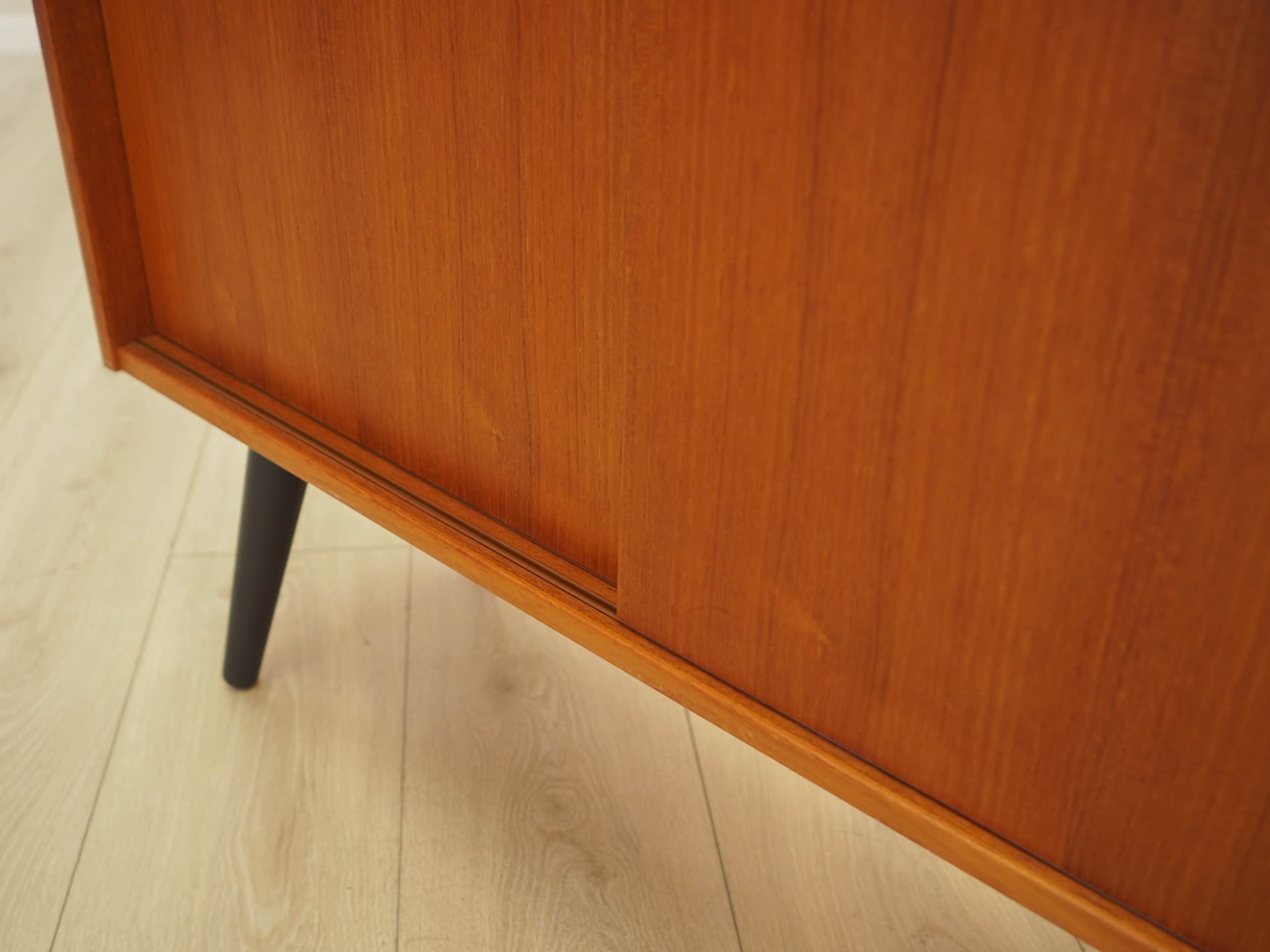 Bookcase, brown teak, black wood, Denmark, 1970s. - 314164