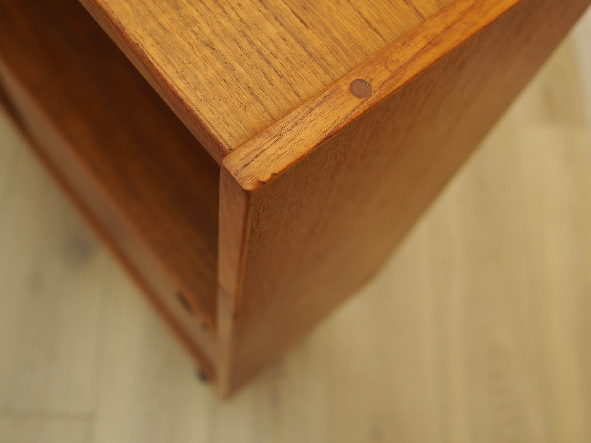 Bookcase, brown teak, black wood, Denmark, 1970s. - 314160