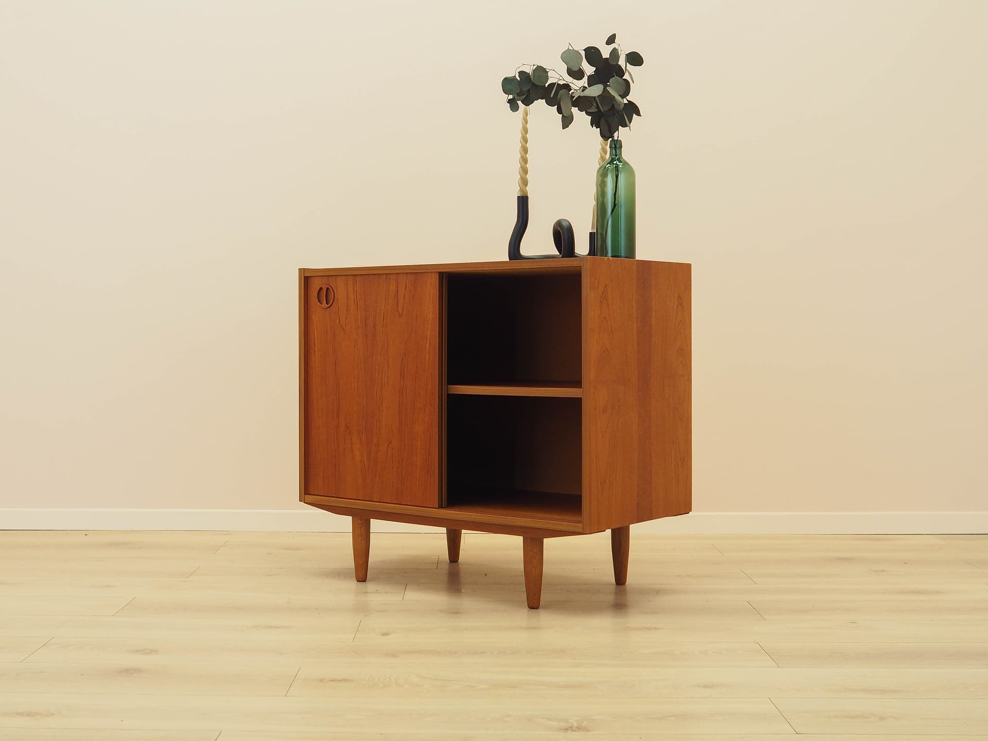 Cabinet, teak brown, Denmark, 1970s. - 314170