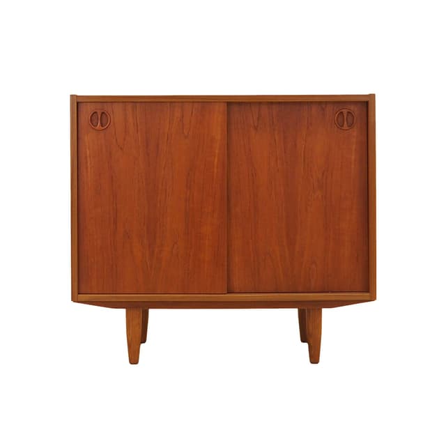 Cabinet, teak brown, Denmark, 1970s. - DIMENSION
