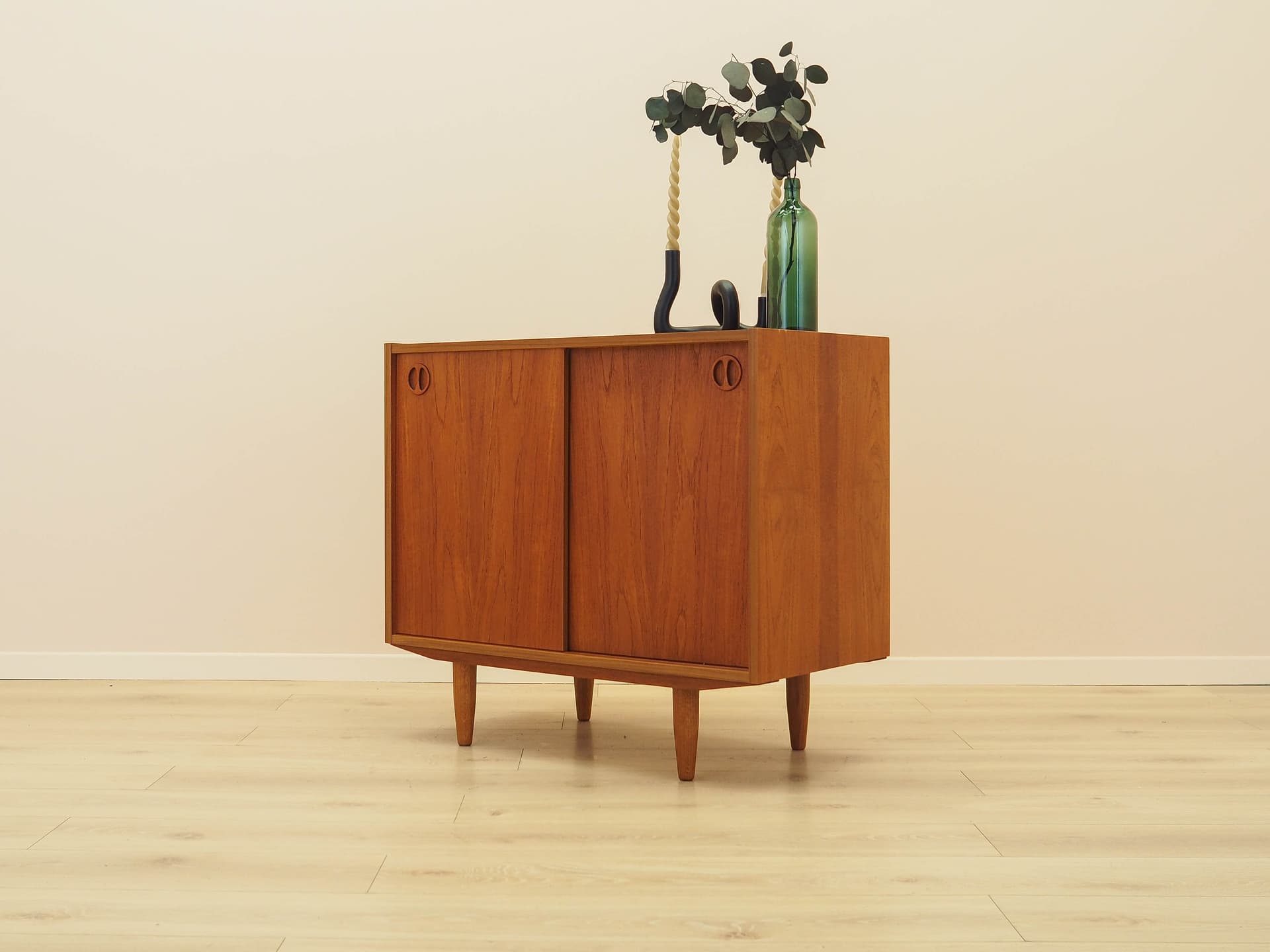 Cabinet, teak brown, Denmark, 1970s. - 314169