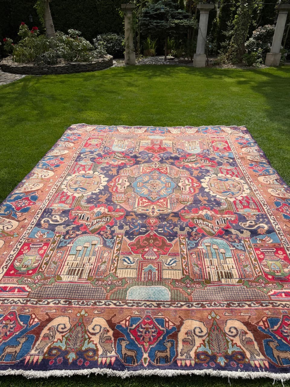 Rug Kashmar Figural 390x300 cm, multicolor, Kashmiri wool, Iran - 314232