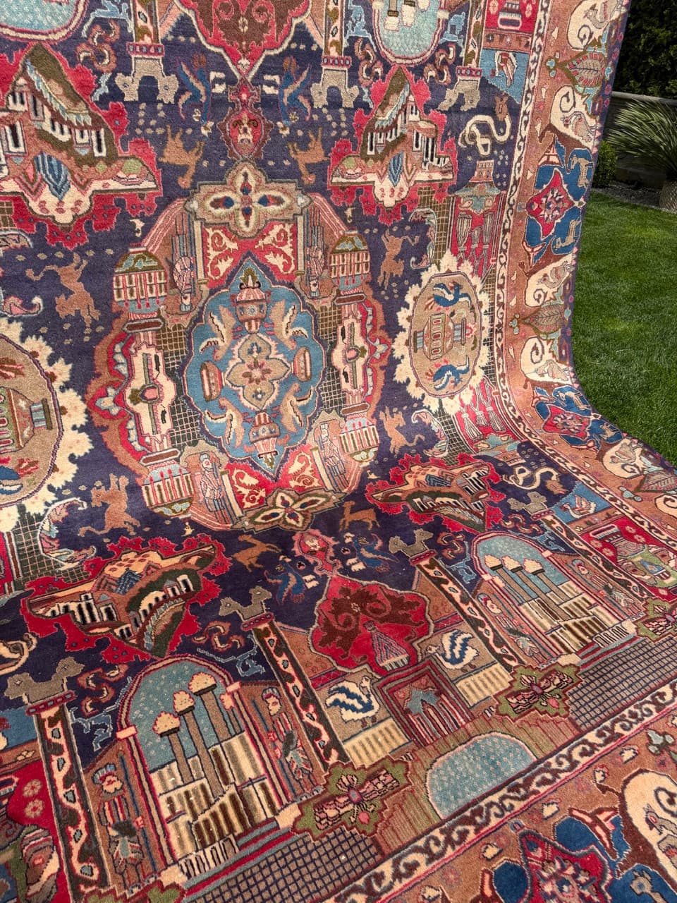 Rug Kashmar Figural 390x300 cm, multicolor, Kashmiri wool, Iran - 314221
