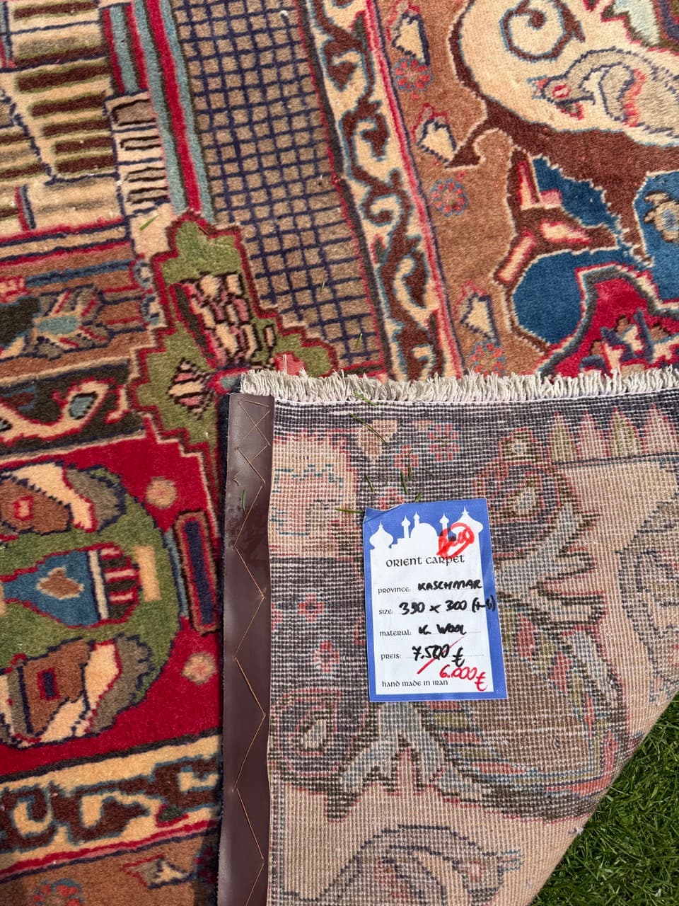 Rug Kashmar Figural 390x300 cm, multicolor, Kashmiri wool, Iran - 314228