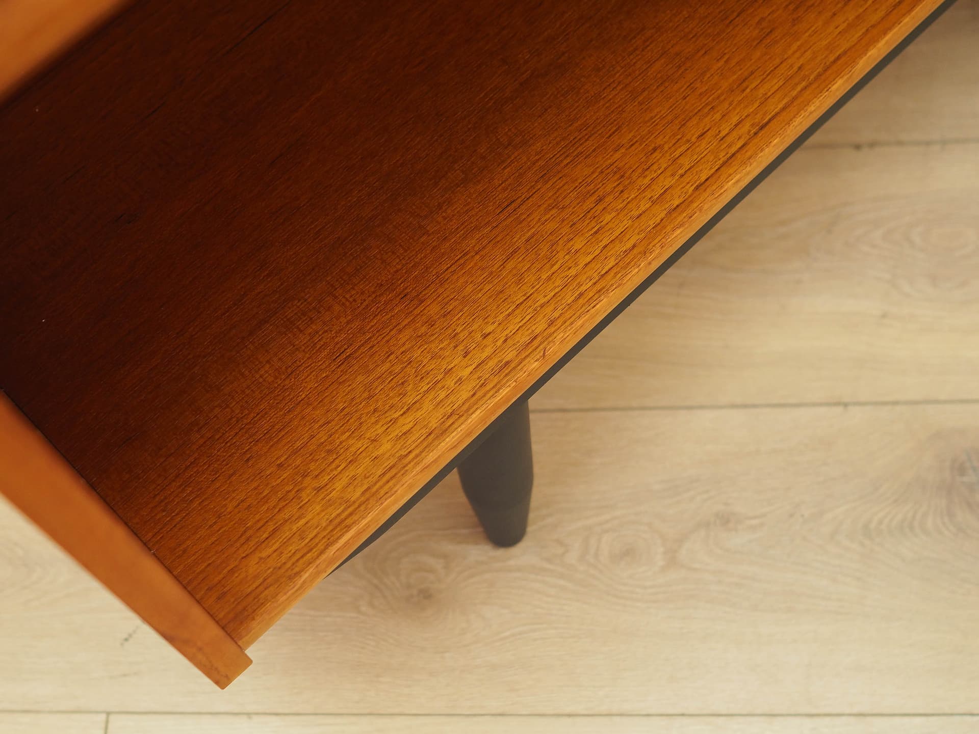 Bookcase, brown teak, black wood, Denmark, 1970s. - 314334