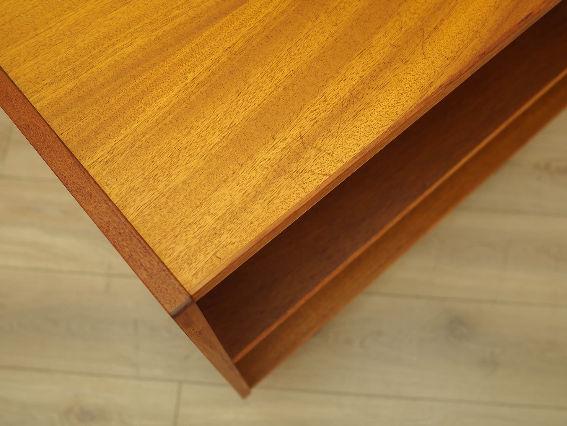 Bookcase, brown teak, black wood, Denmark, 1970s. - 314330