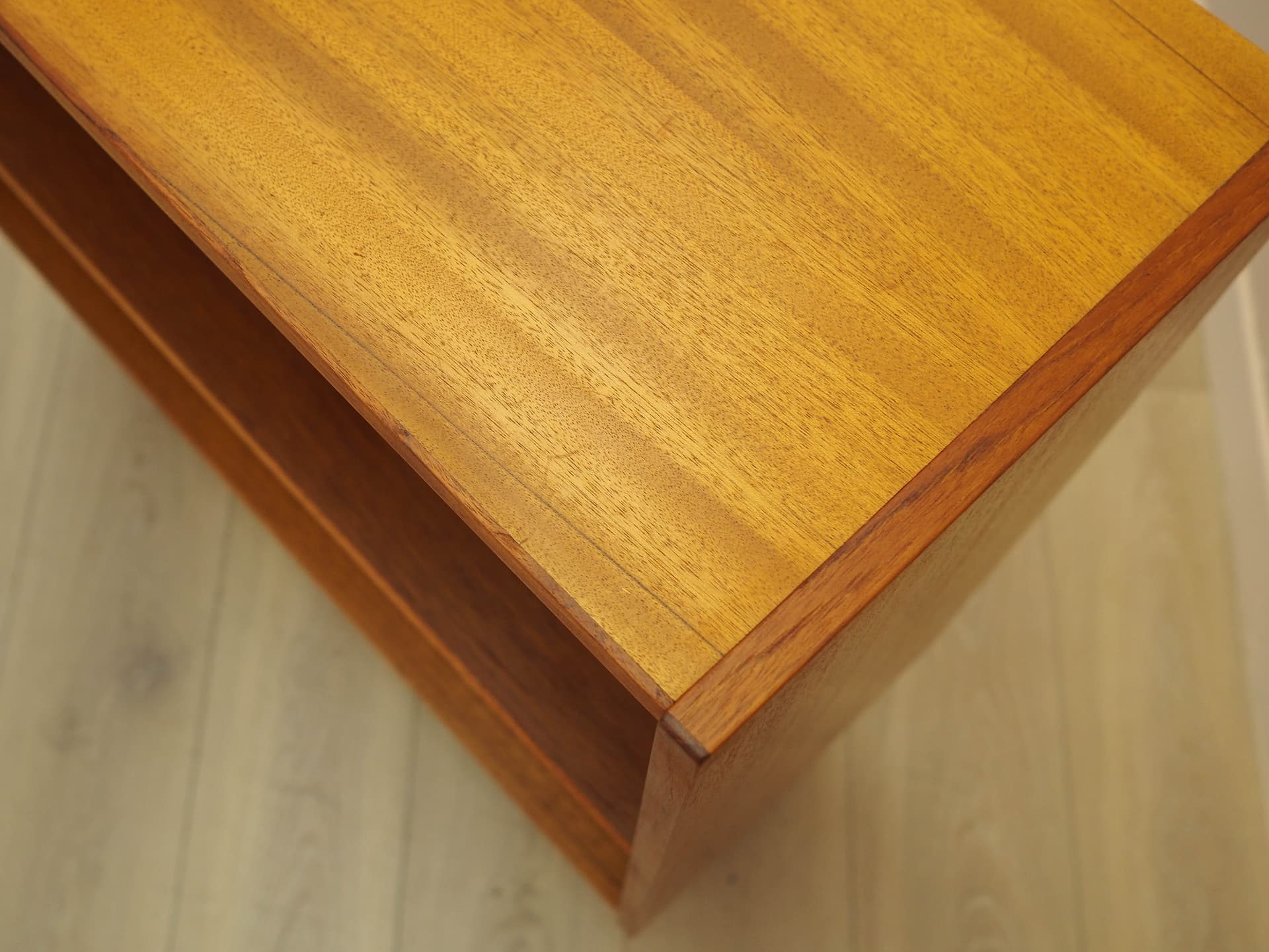 Bookcase, brown teak, black wood, Denmark, 1970s. - 314332