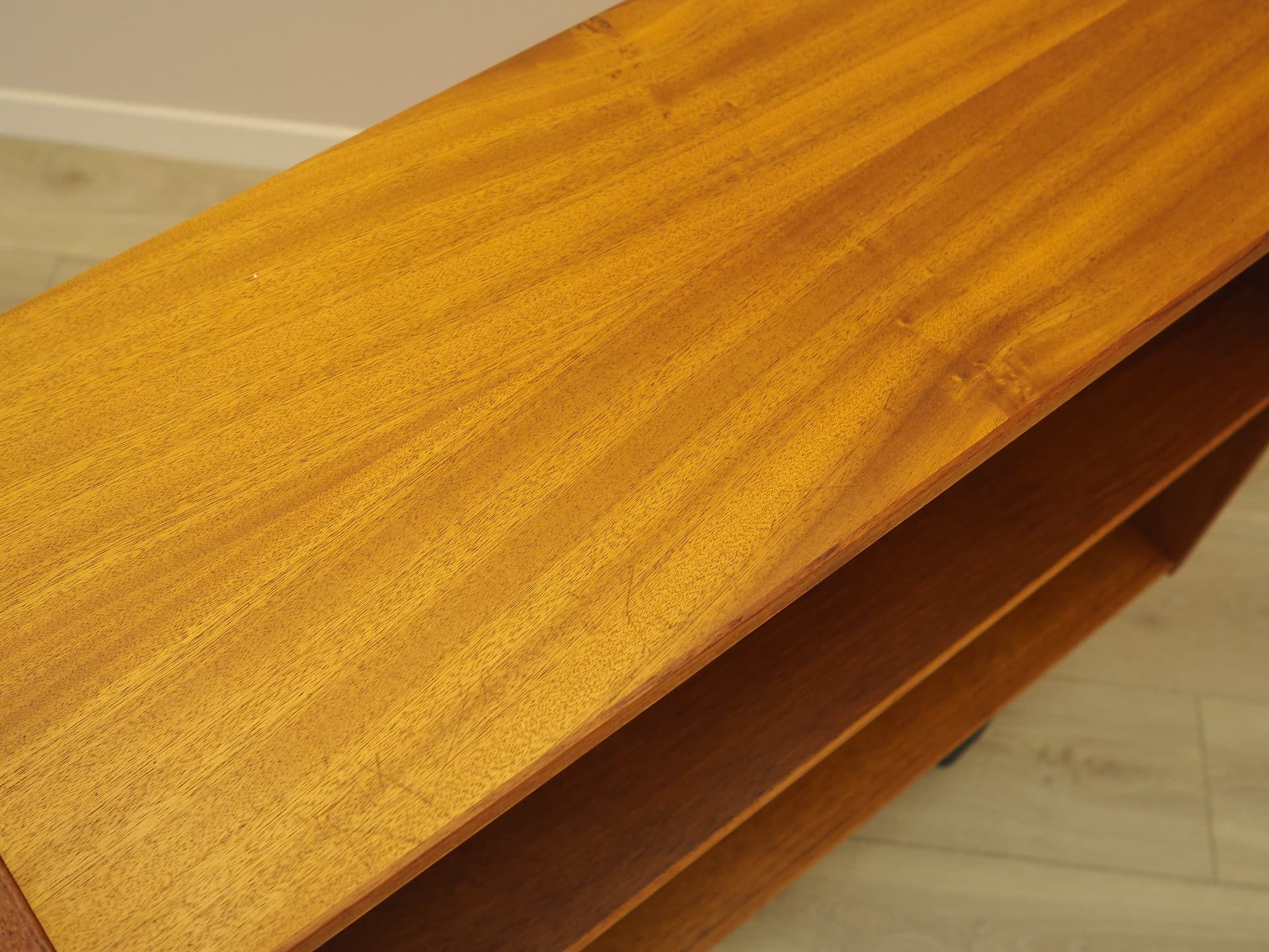 Bookcase, brown teak, black wood, Denmark, 1970s. - 314331