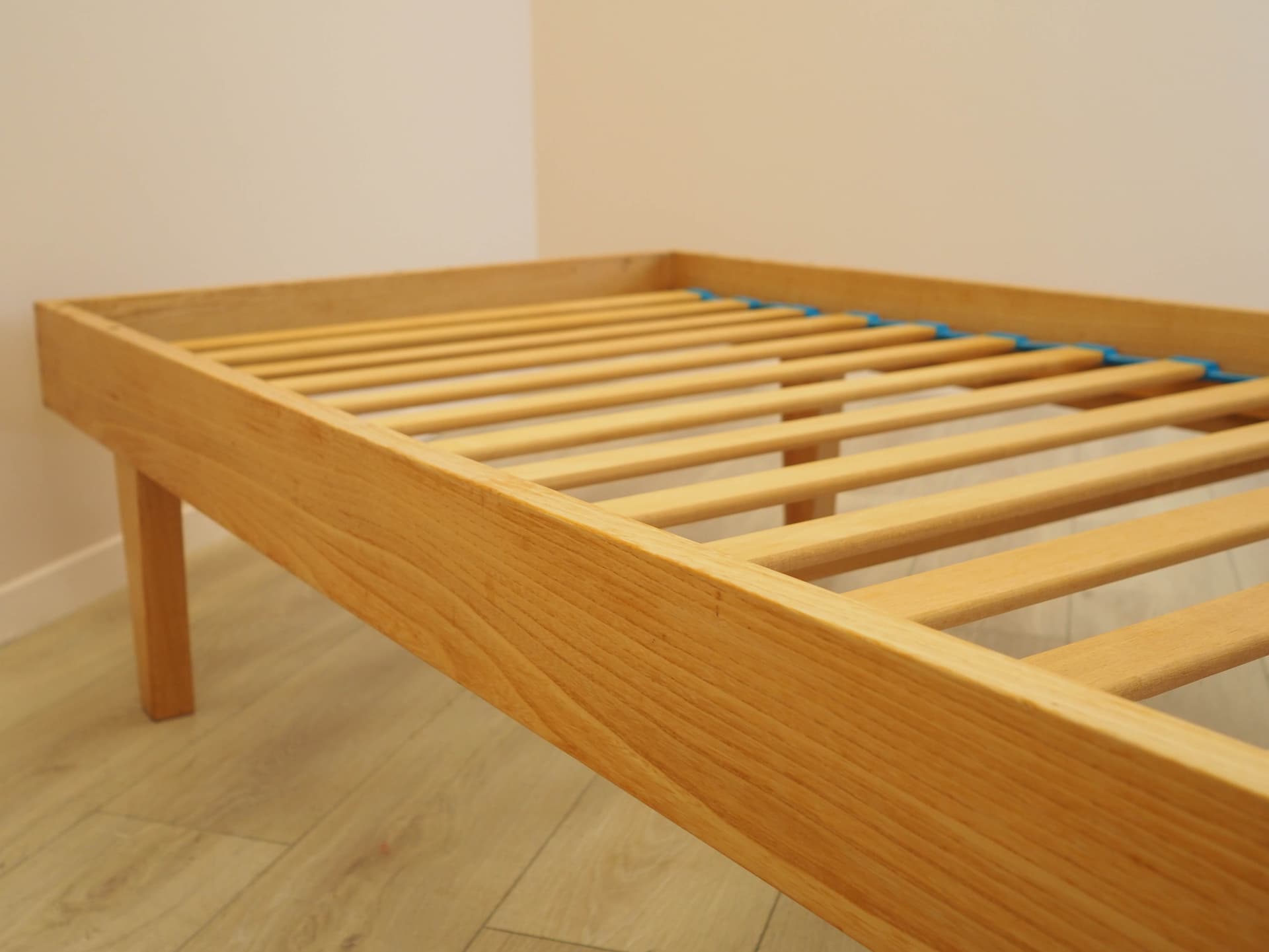 Bed, brown ash, Denmark, 1970s. - 314371