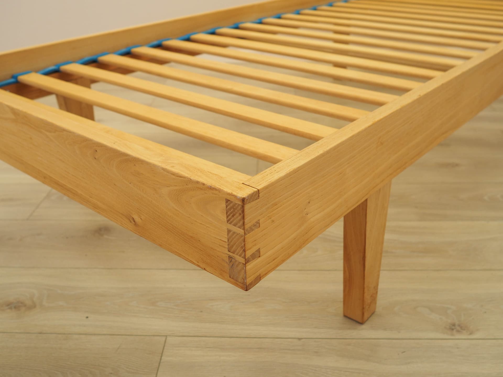 Bed, brown ash, Denmark, 1970s. - 314369