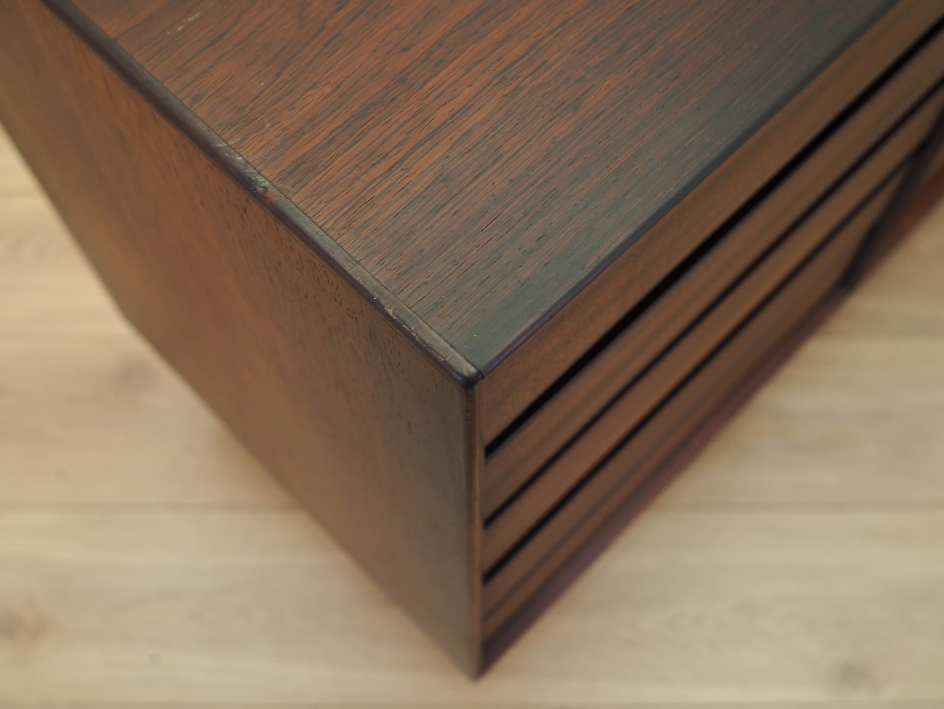 Sideboard, brown rosewood, black wood, Denmark, 1970s. - 314384