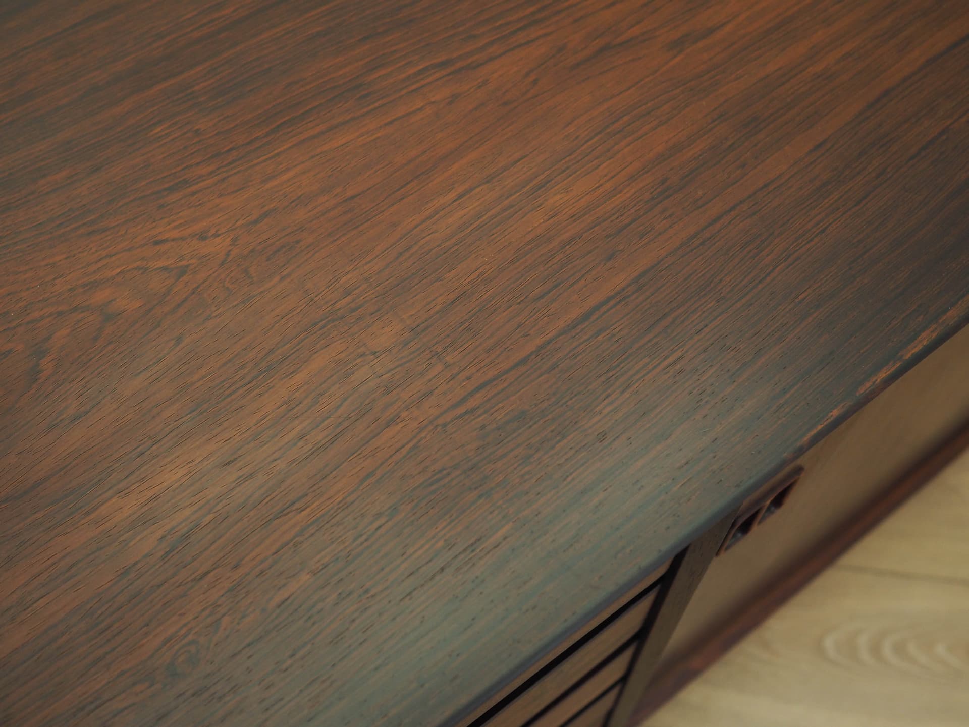 Sideboard, brown rosewood, black wood, Denmark, 1970s. - 314385