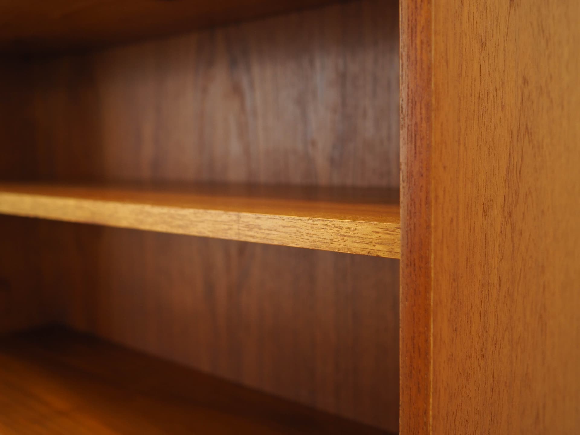Bookcase, brown teak, brown wood, Denmark, 1970s. - 314404