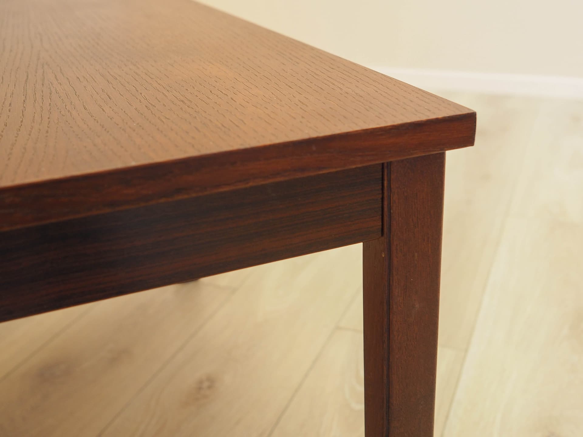 Coffee table, brown oak, brown teak, Denmark, 1970s. - 314495