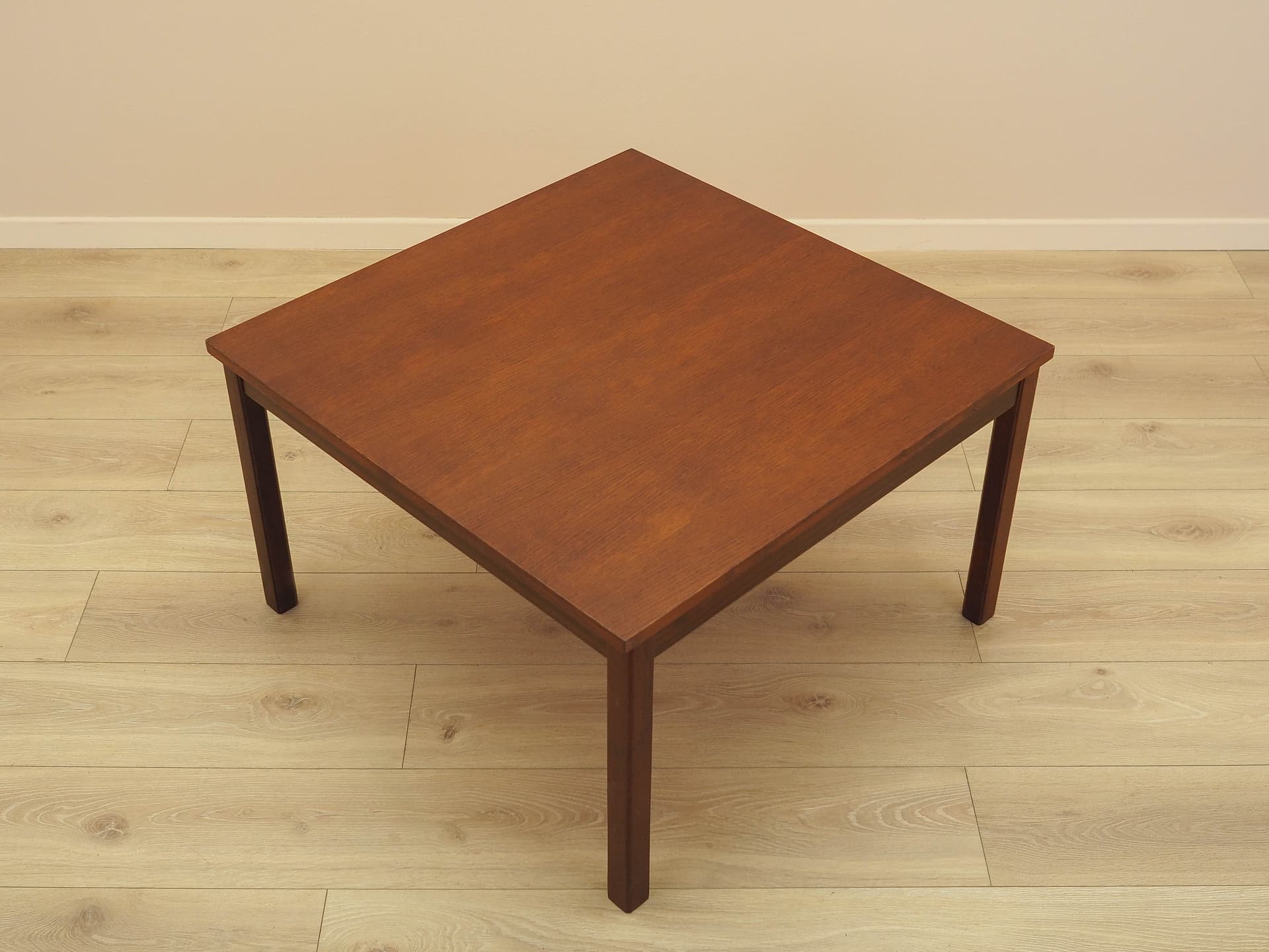 Coffee table, brown oak, brown teak, Denmark, 1970s. - 314492