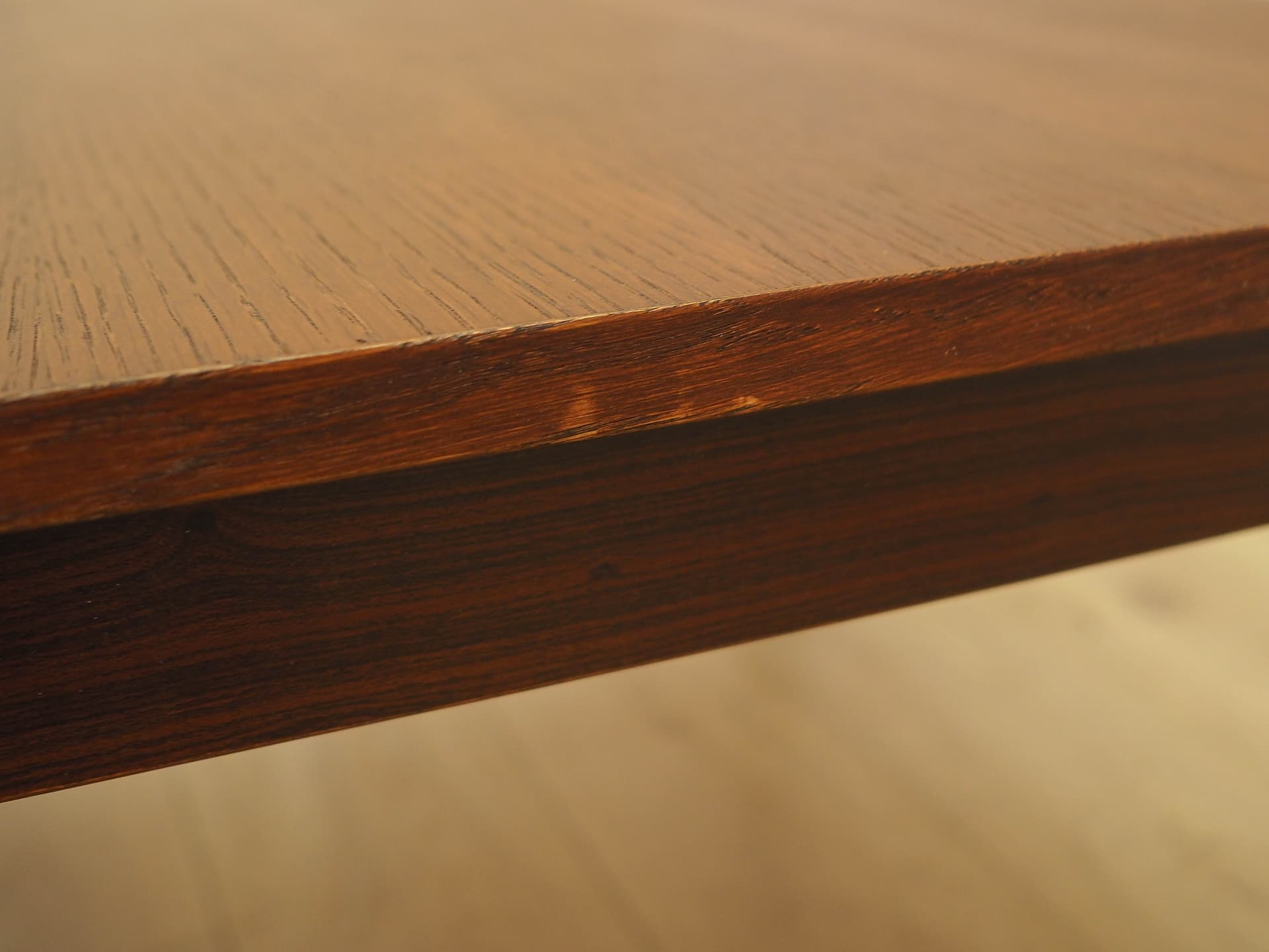 Coffee table, brown oak, brown teak, Denmark, 1970s. - 314500