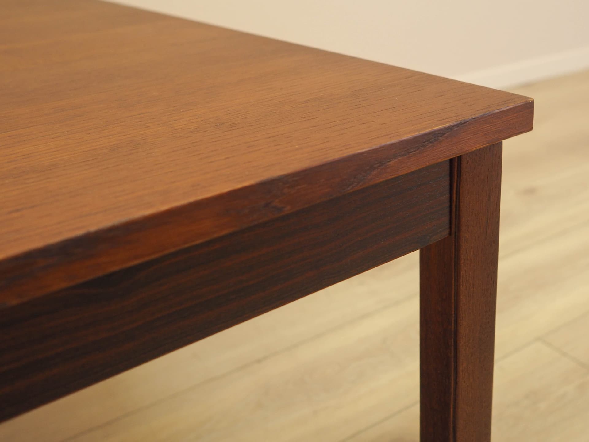 Coffee table, brown oak, brown teak, Denmark, 1970s. - 314498