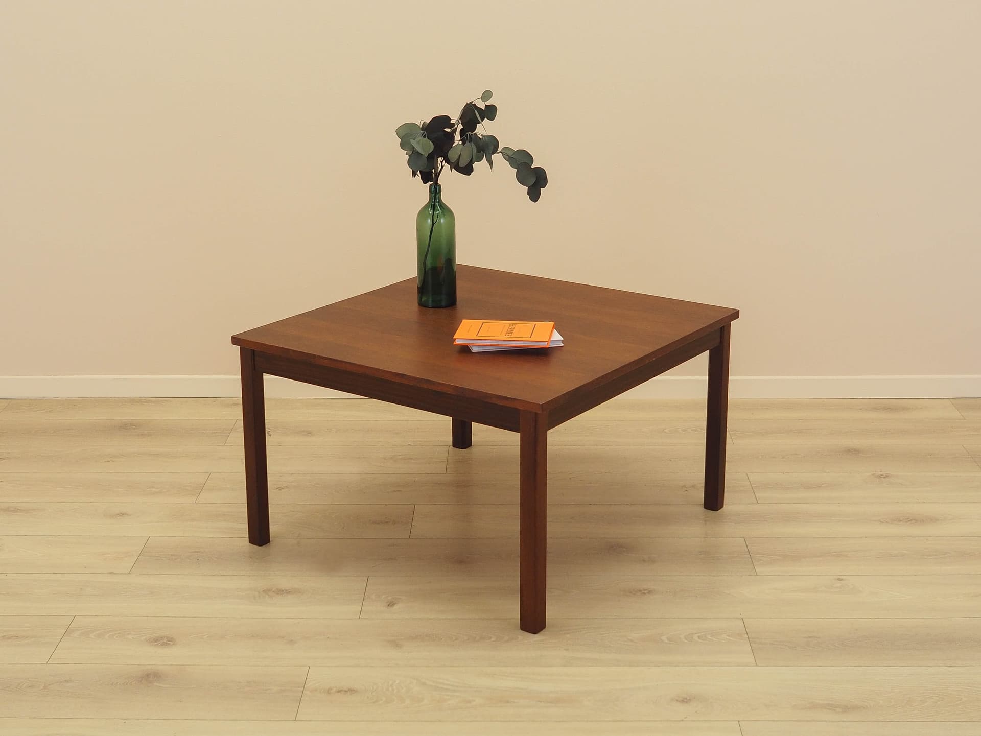 Coffee table, brown oak, brown teak, Denmark, 1970s. - 314491