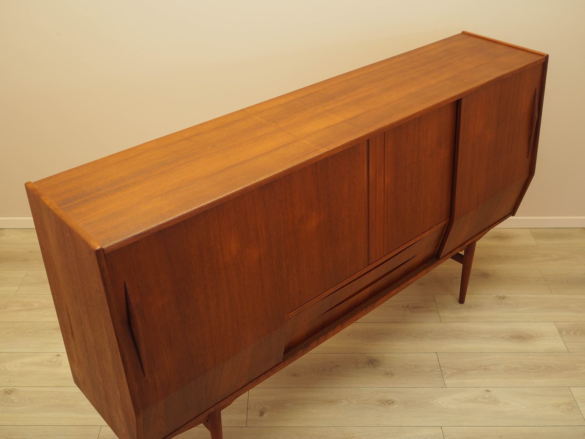 Highboard, teak, brown, Denmark, 1960s. - 314519