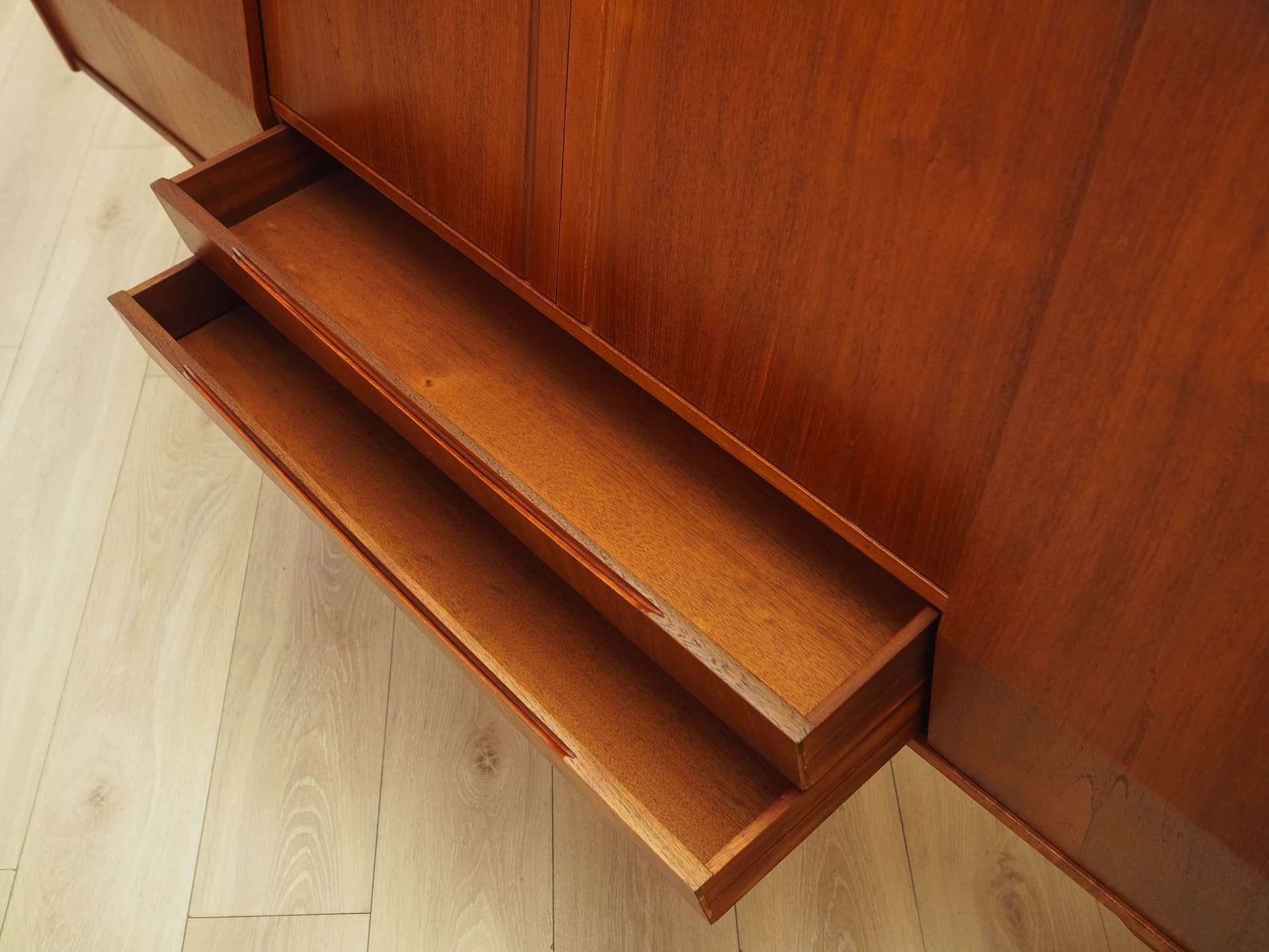 Highboard, teak, brown, Denmark, 1960s. - 314524