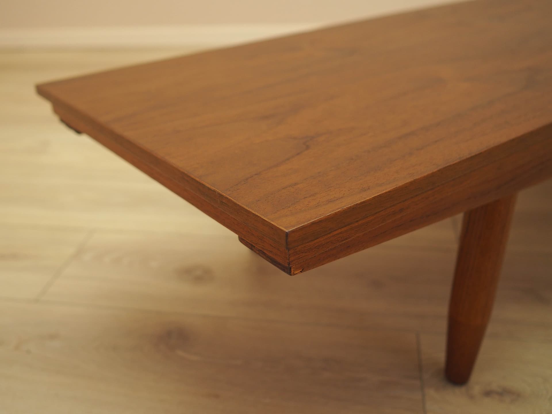 Lowboard, brown oak, teak legs, Denmark, 1970s. - 314533