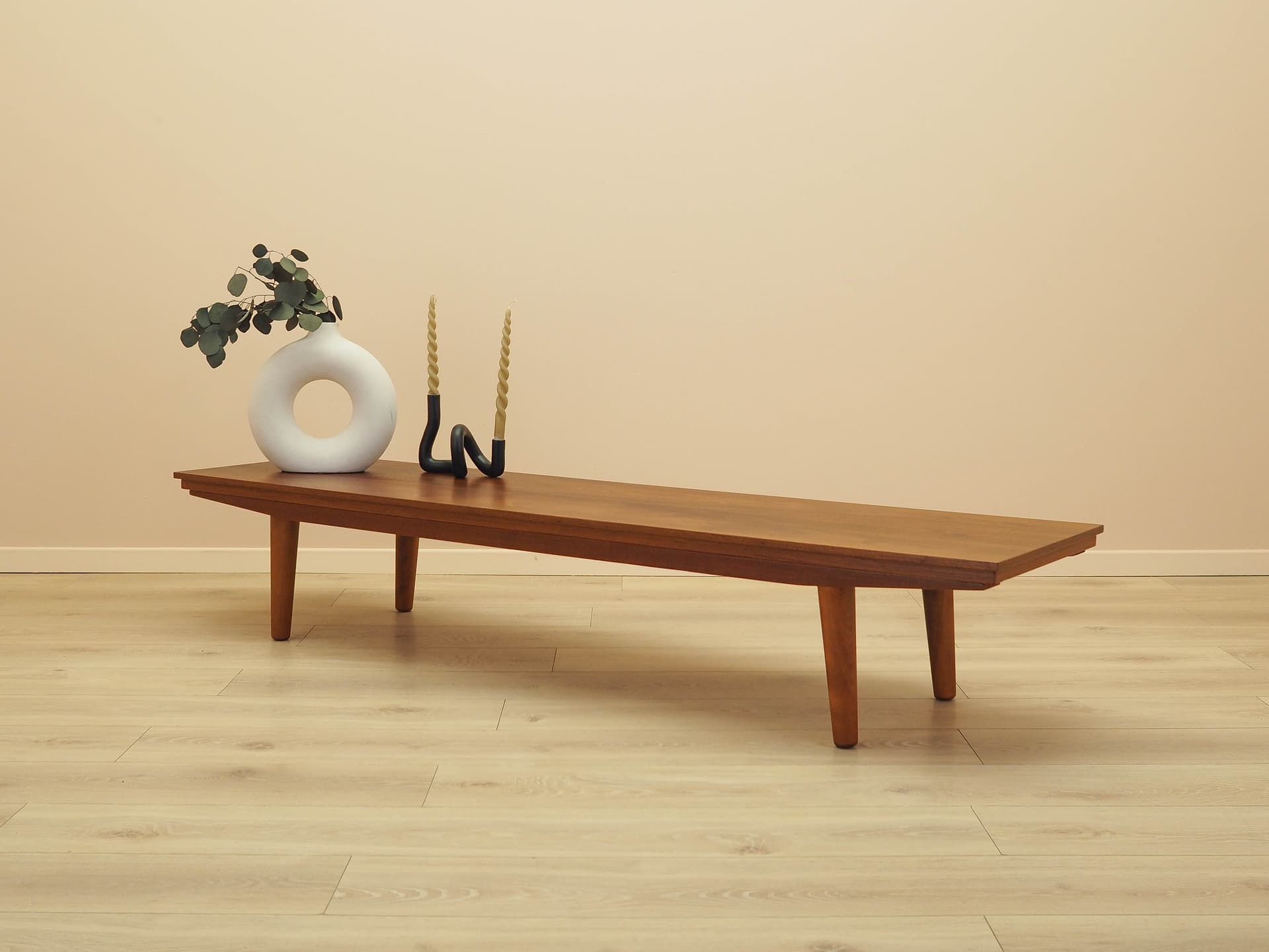 Lowboard, dąb, teak, Dania, lata 70. - 314562
