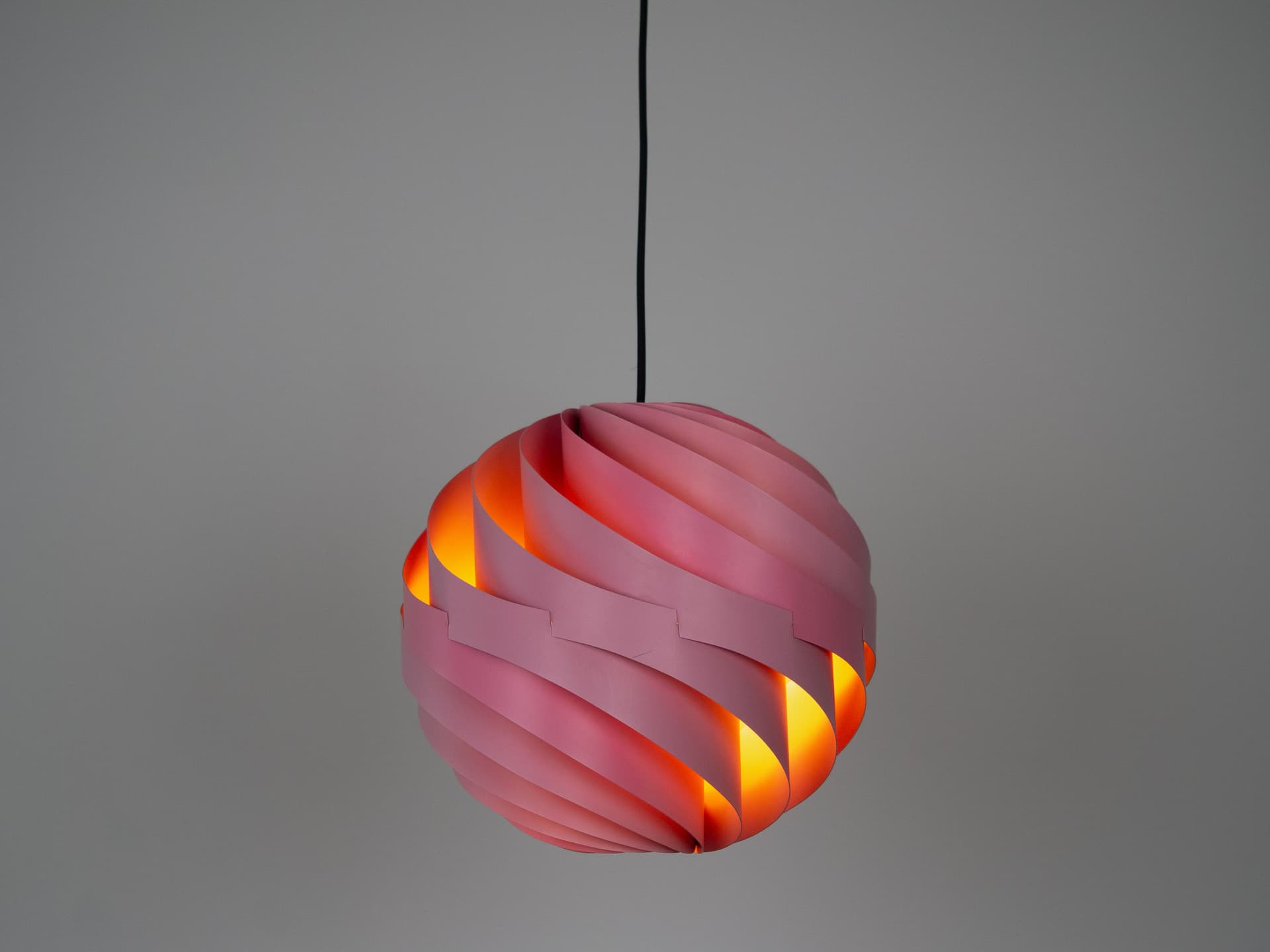 Lampa wisząca Konkylie, aluminium srebrny, proj. L. Weisdorf, Lyfa, Dania, lata 60. - 314590