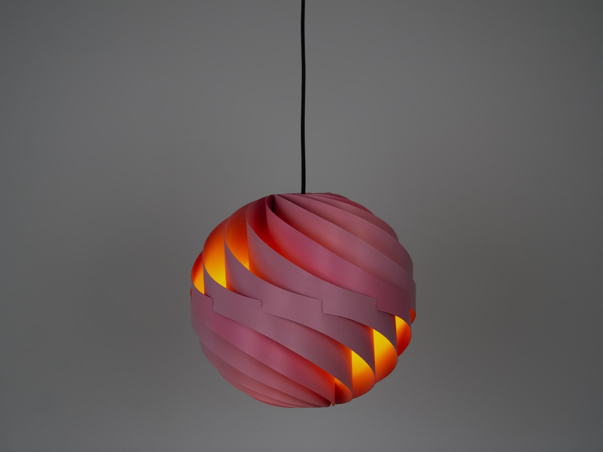 Lampa wisząca Konkylie, aluminium srebrny, proj. L. Weisdorf, Lyfa, Dania, lata 60. - 314589