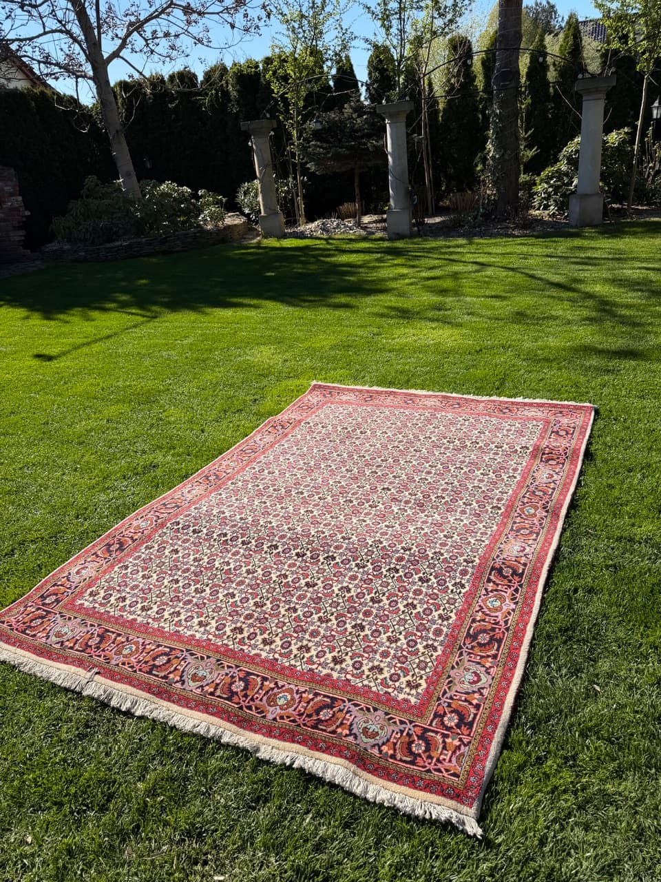 Rug Bidjar 260x175 cm, burgundy multicolor, Kashmiri wool, Iran - 314635