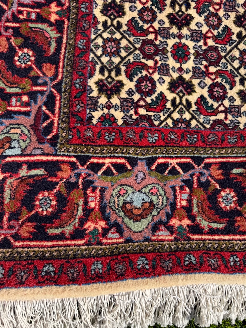 Rug Bidjar 260x175 cm, burgundy multicolor, Kashmiri wool, Iran - 314633
