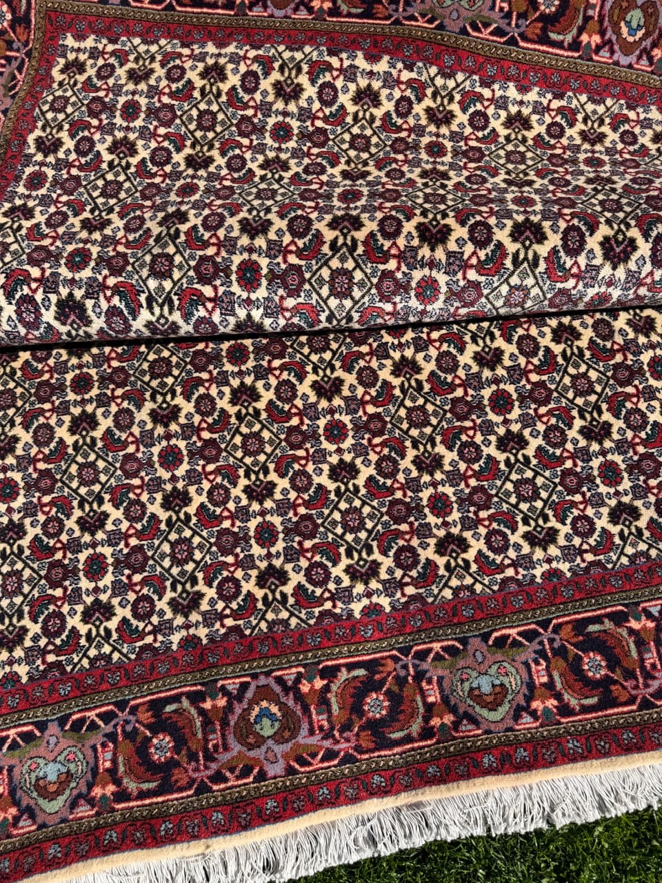 Rug Bidjar 260x175 cm, burgundy multicolor, Kashmiri wool, Iran - 314643