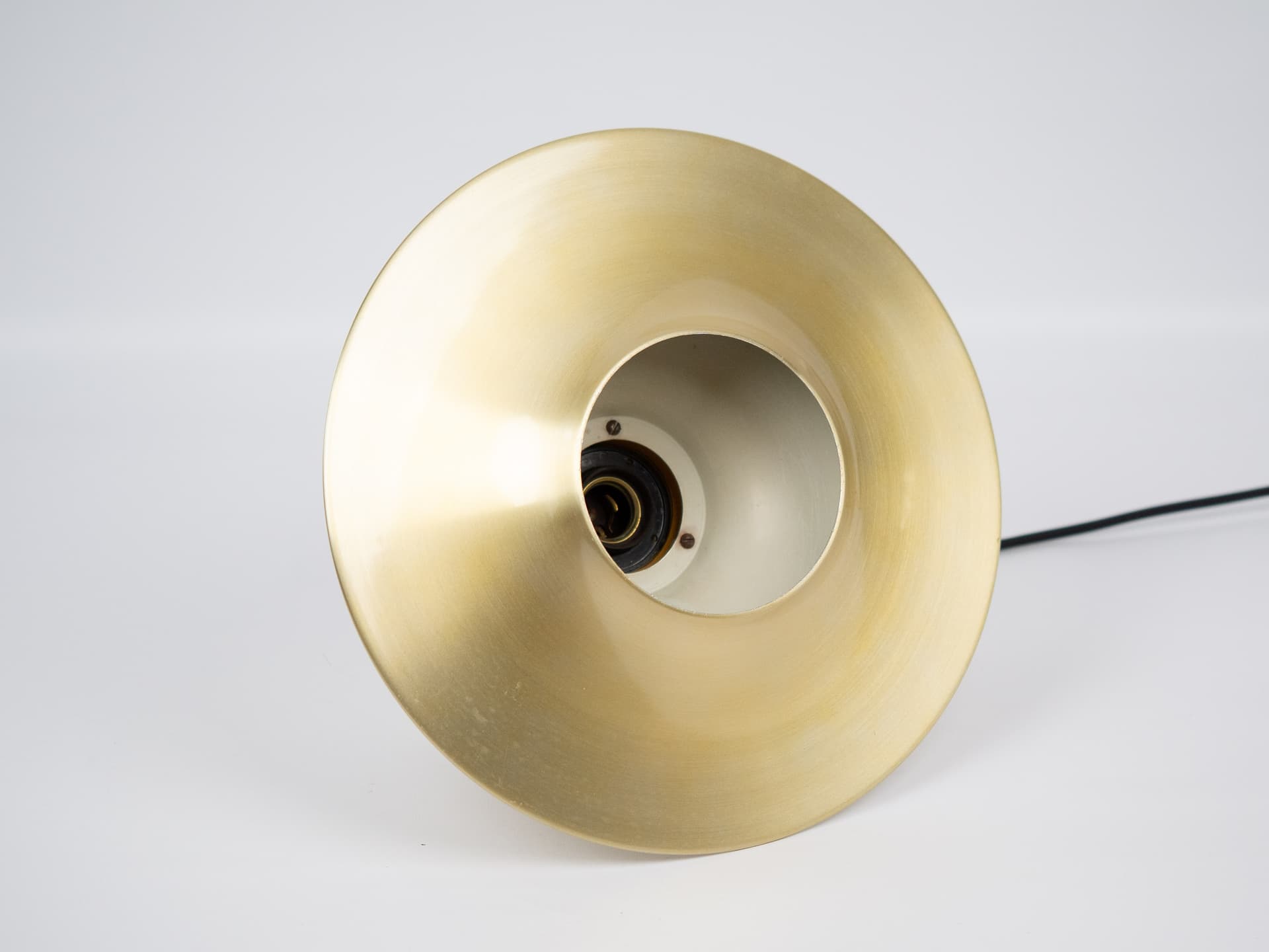 Lampa wisząca, złoty, aluminium, proj. B. Nordsted, Dania, lata 70. - 314663