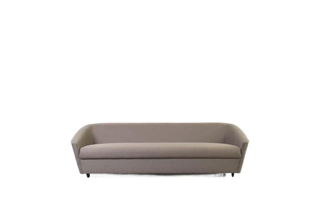 Sofa Space Age, grey fabric, Germany, 1960s. - DIMENSION
