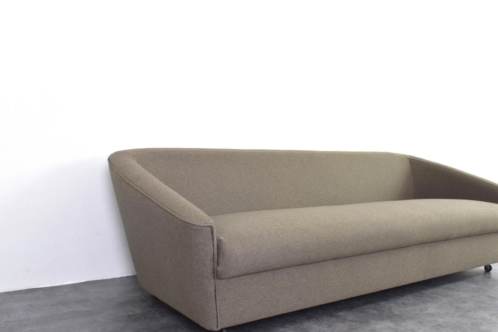 Sofa Space Age, grey fabric, Germany, 1960s. - 316287