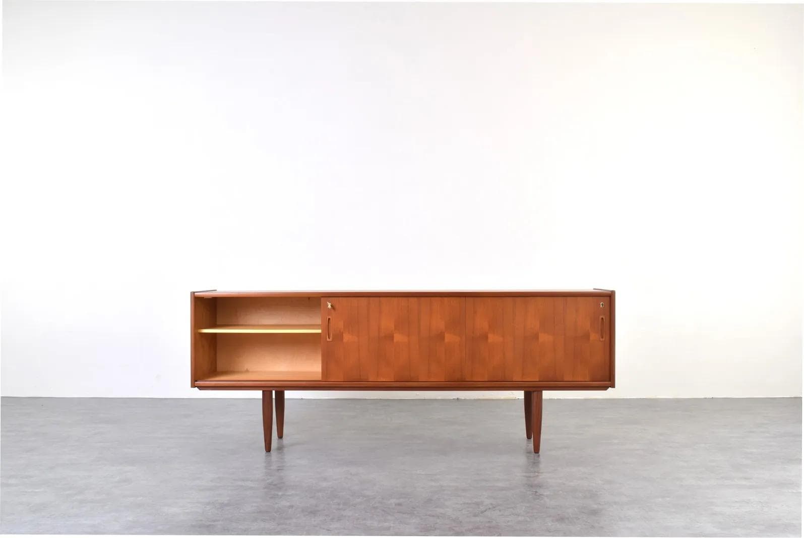 Sideboard, brown teak, Denmark, 1960s - 316200