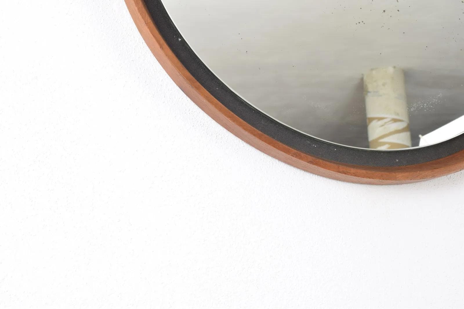 Mirror, brown teak, by U. & O. Kristiansen, Luxus, Sweden, 1960s. - 316163