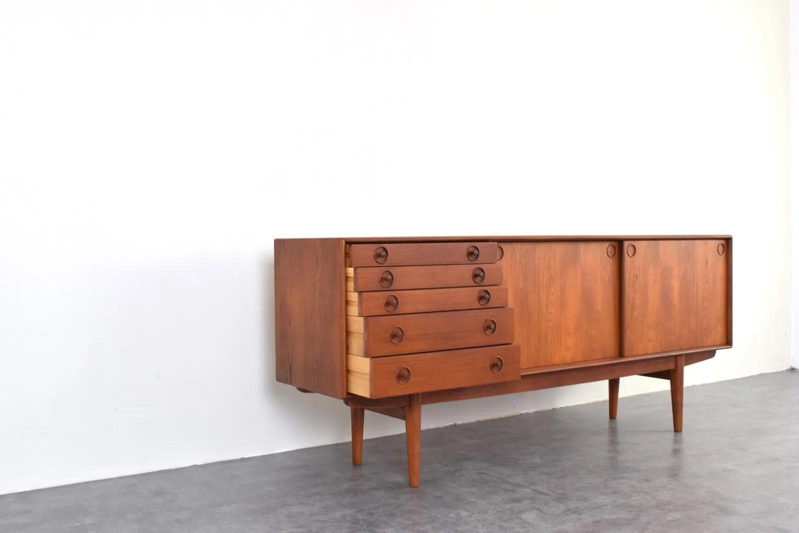 Sideboard, brown teak, Bruksbo, Norway, 1960s - 316156